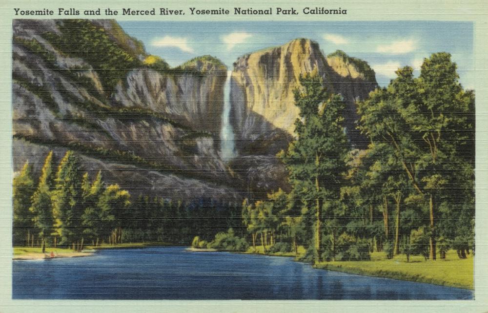 Greetings from Yosemite - Screenprint Postcard