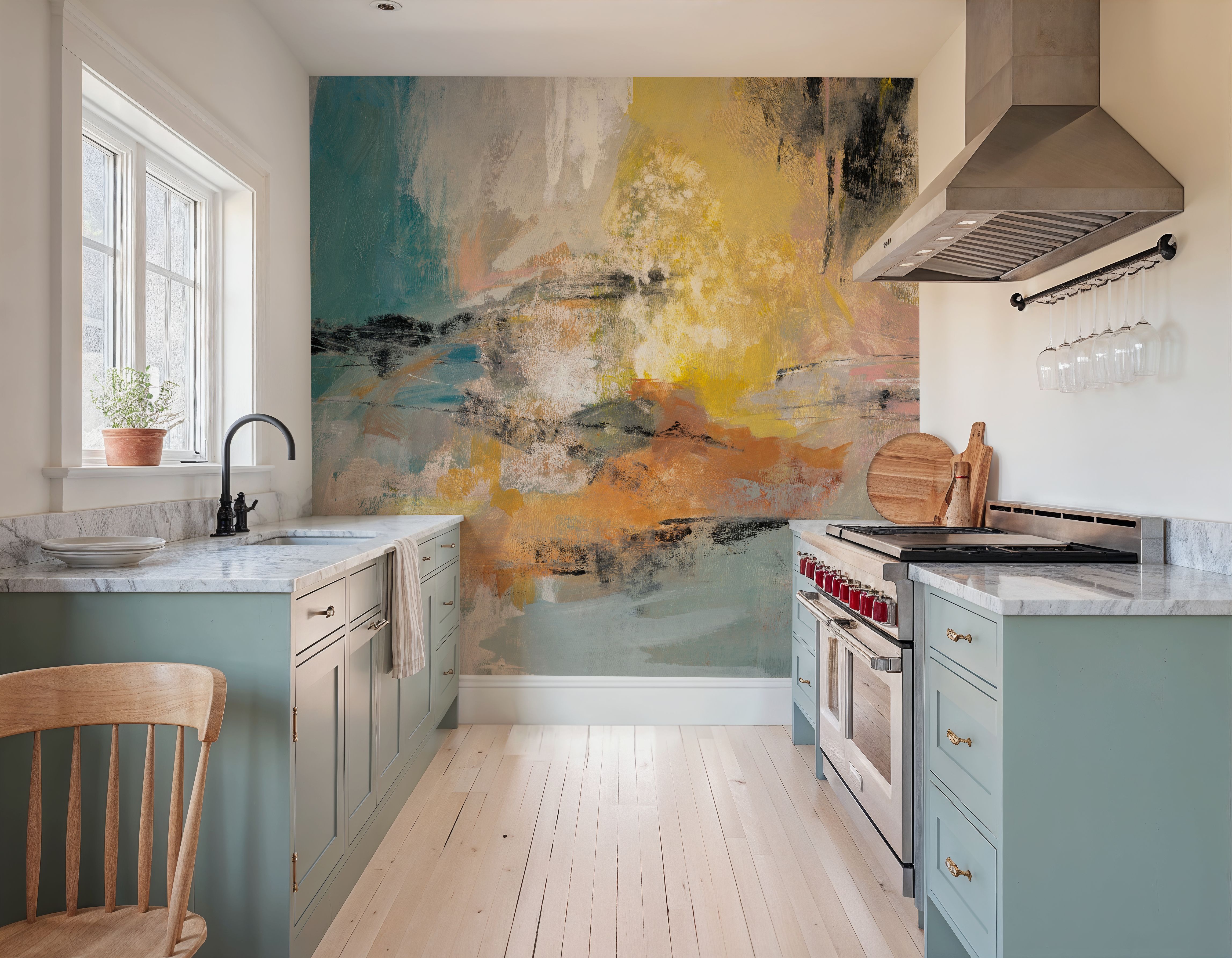 Sea And Land on Canvas