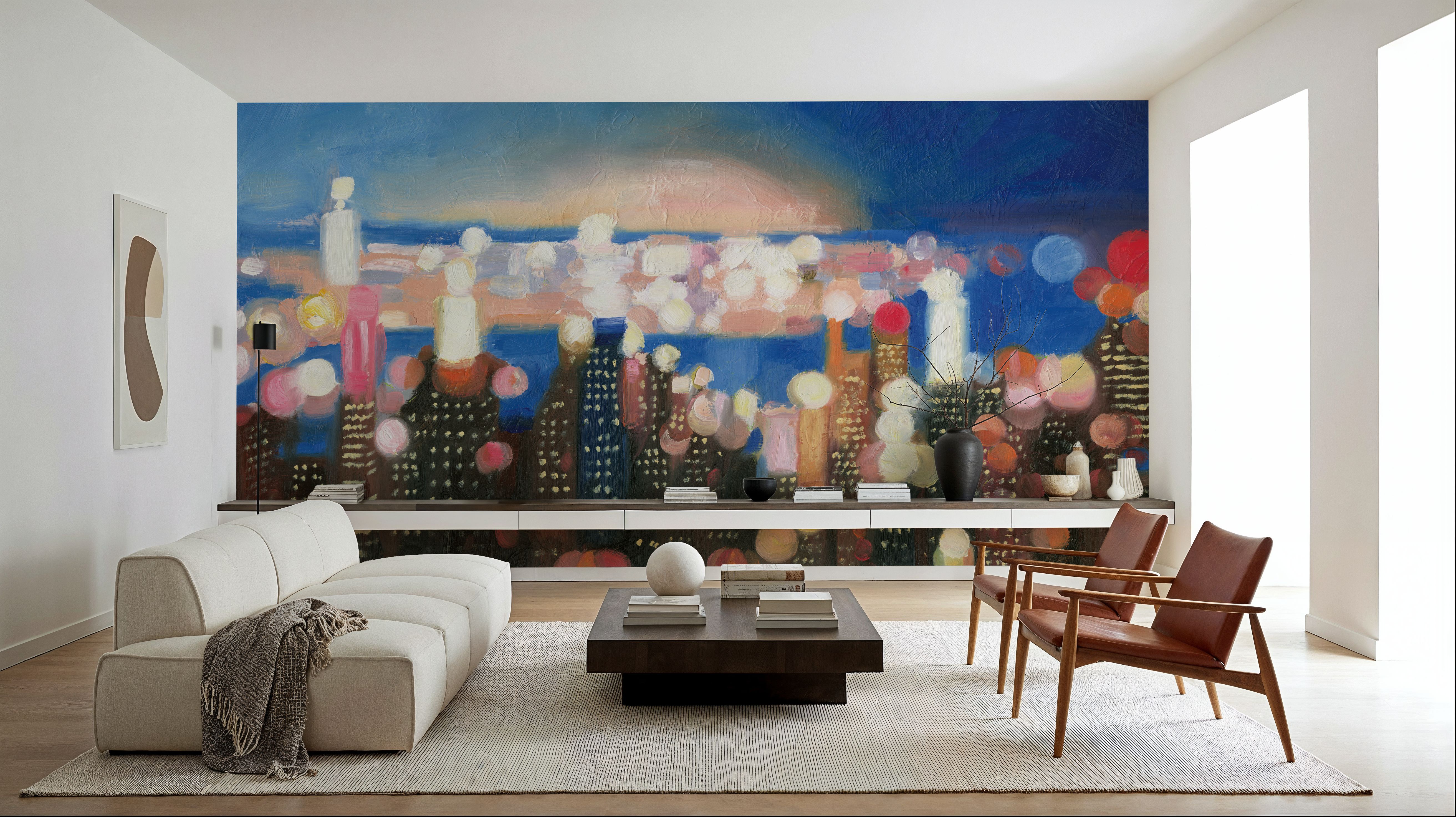 Big City Lights, Papel pintado