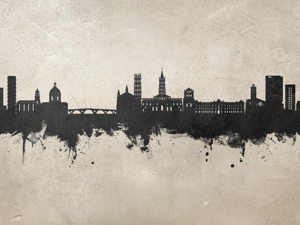 Toulouse France Skyline Concrete