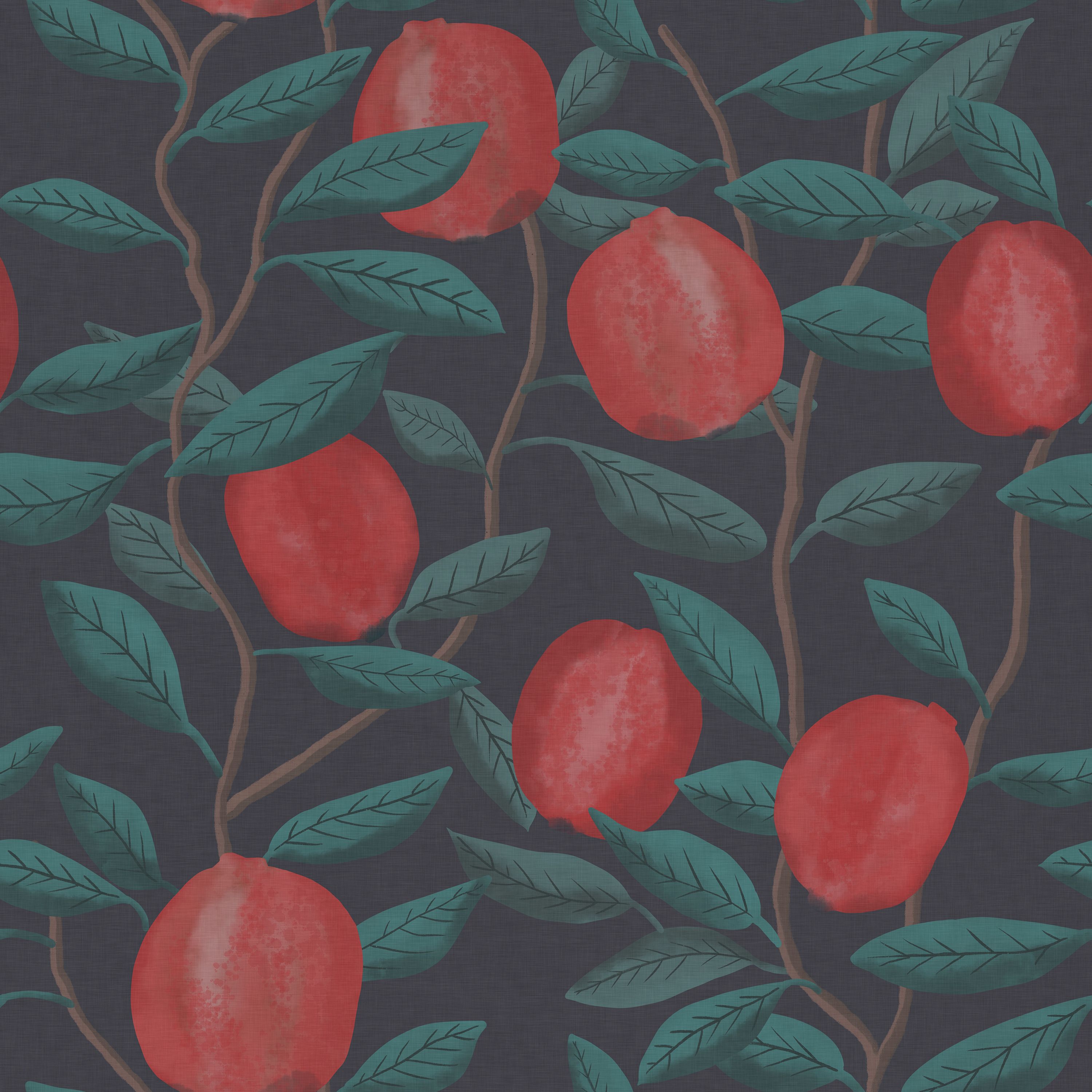 Pomegranate design for wallpaper Poster by William Morris - Pixels Merch