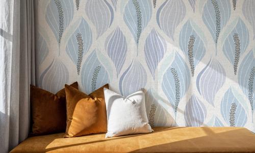 Minimalistic Flow Peace Lily, Soft Blue