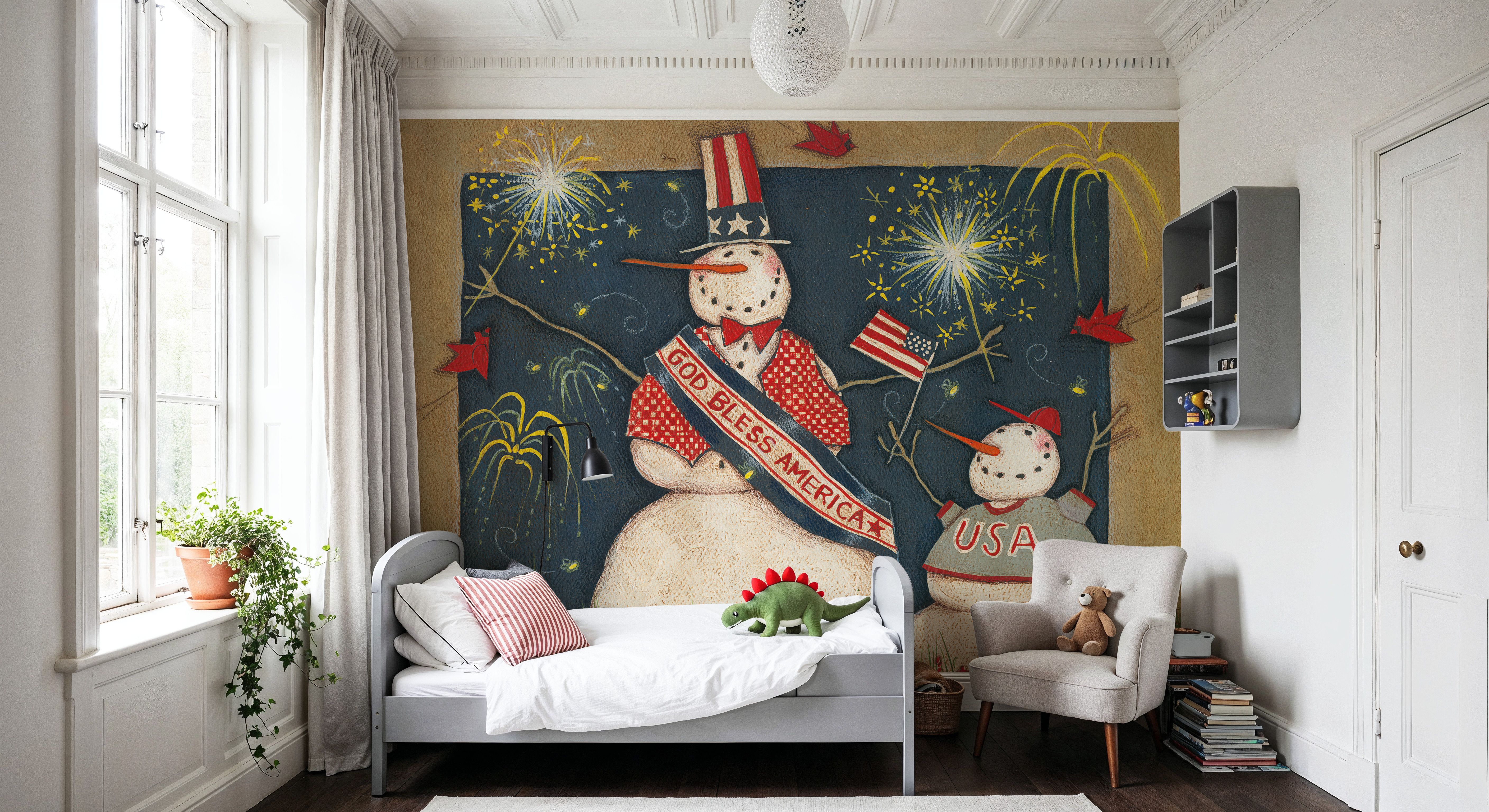 Seasonal Snowman VII, Tapeta
