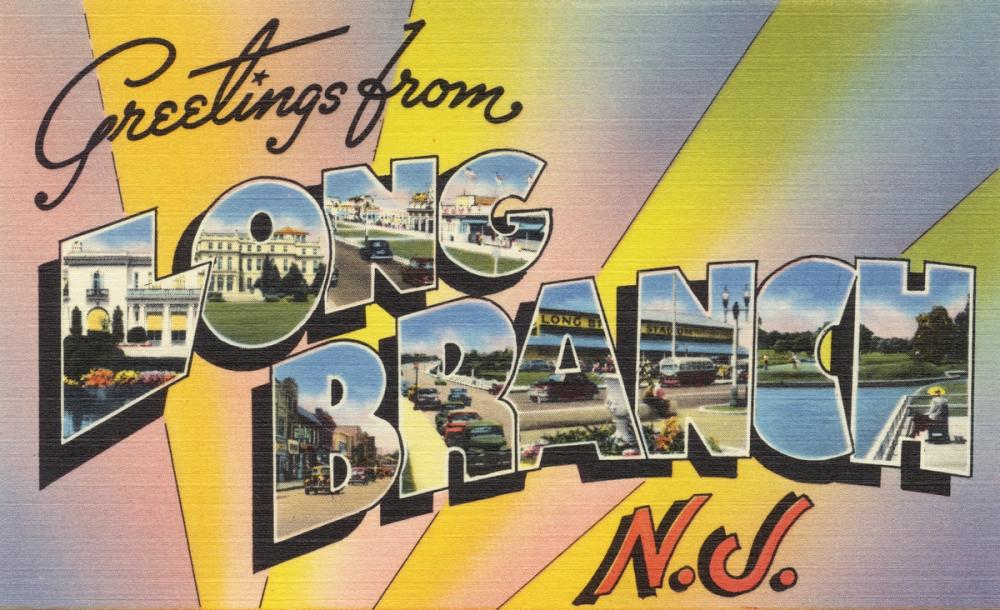 Greetings from Long Branch - Screenprint Postcard