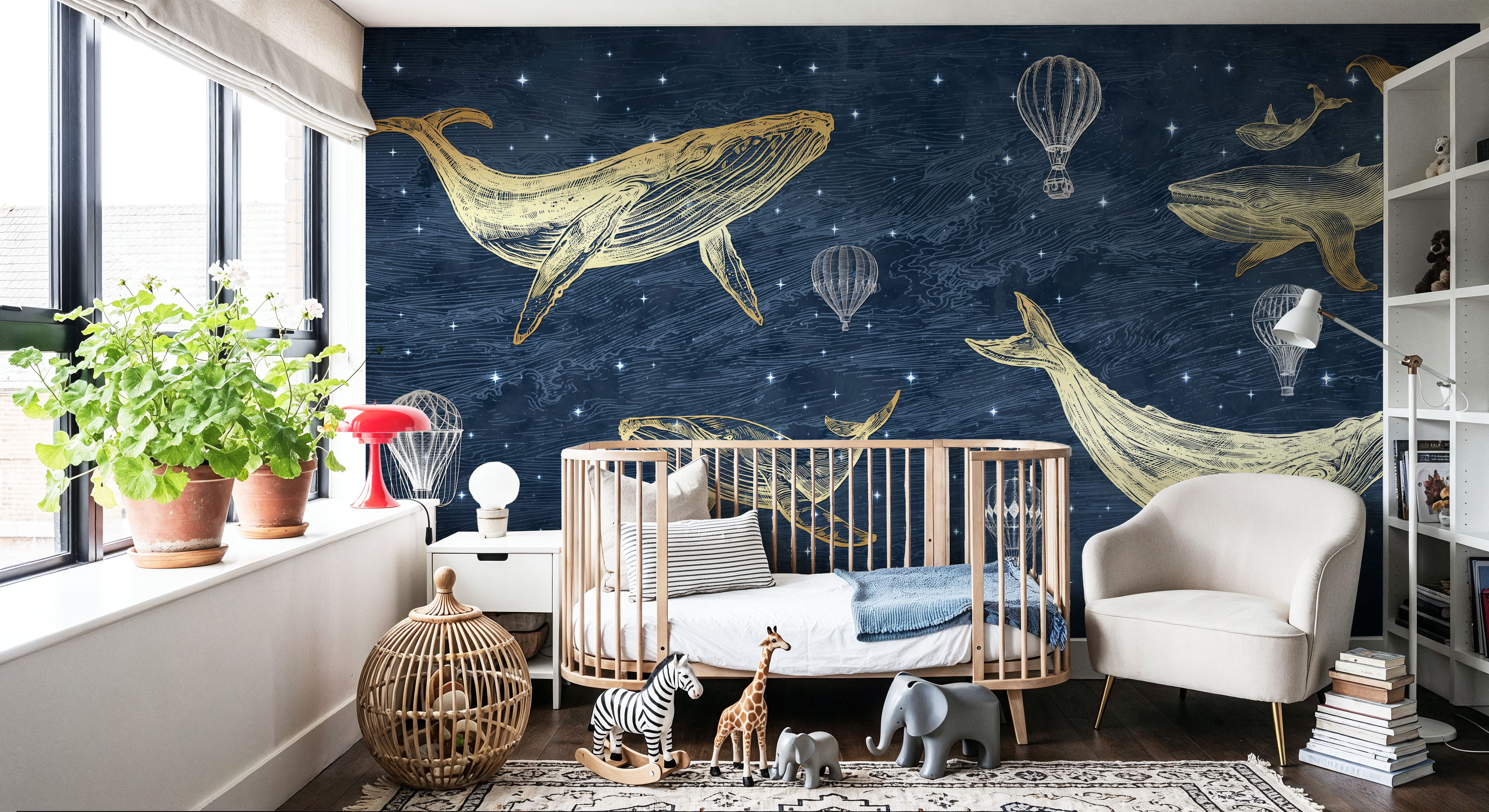 Whales in The Sky with Balloons, Midnight