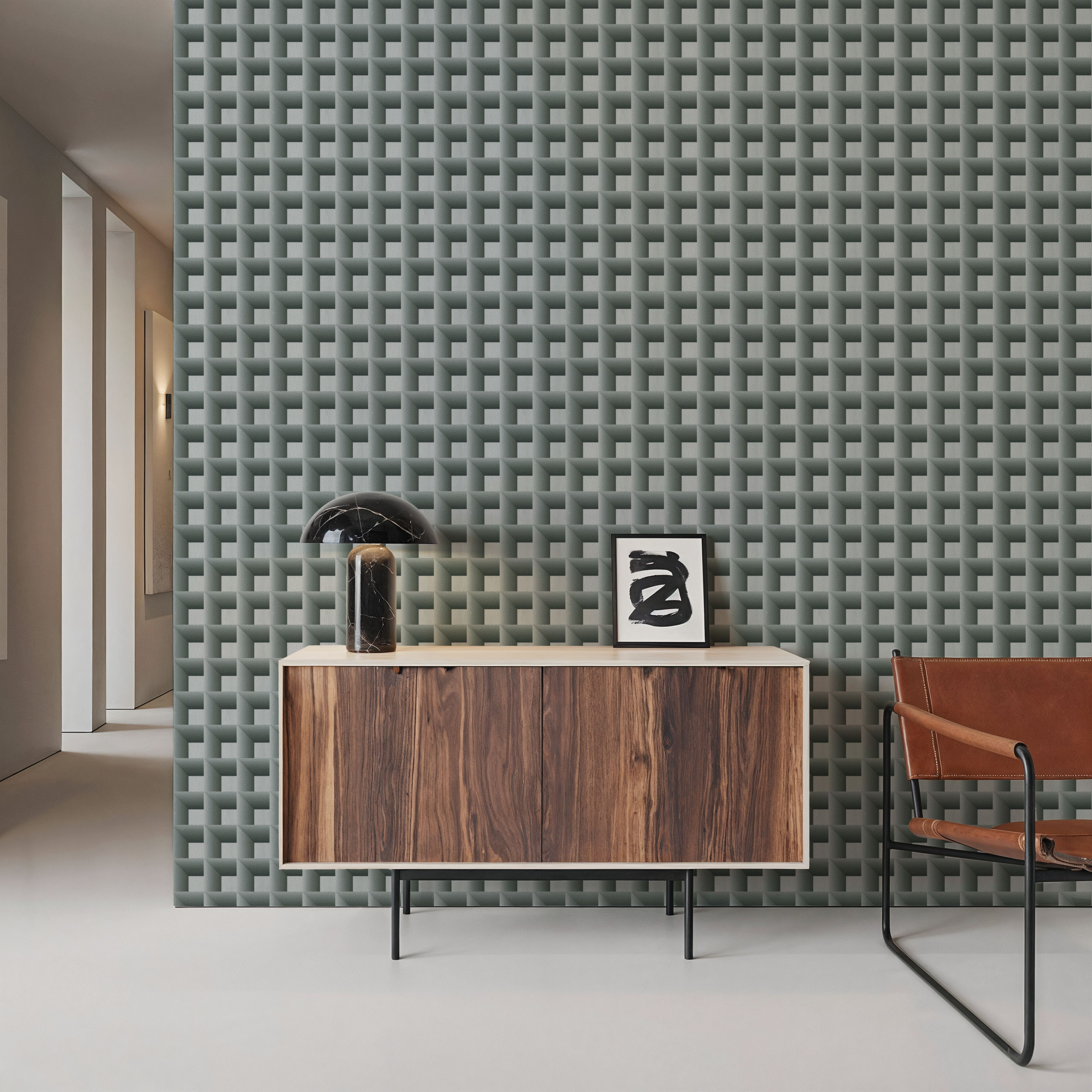 Decorative Cubes, Muted Green