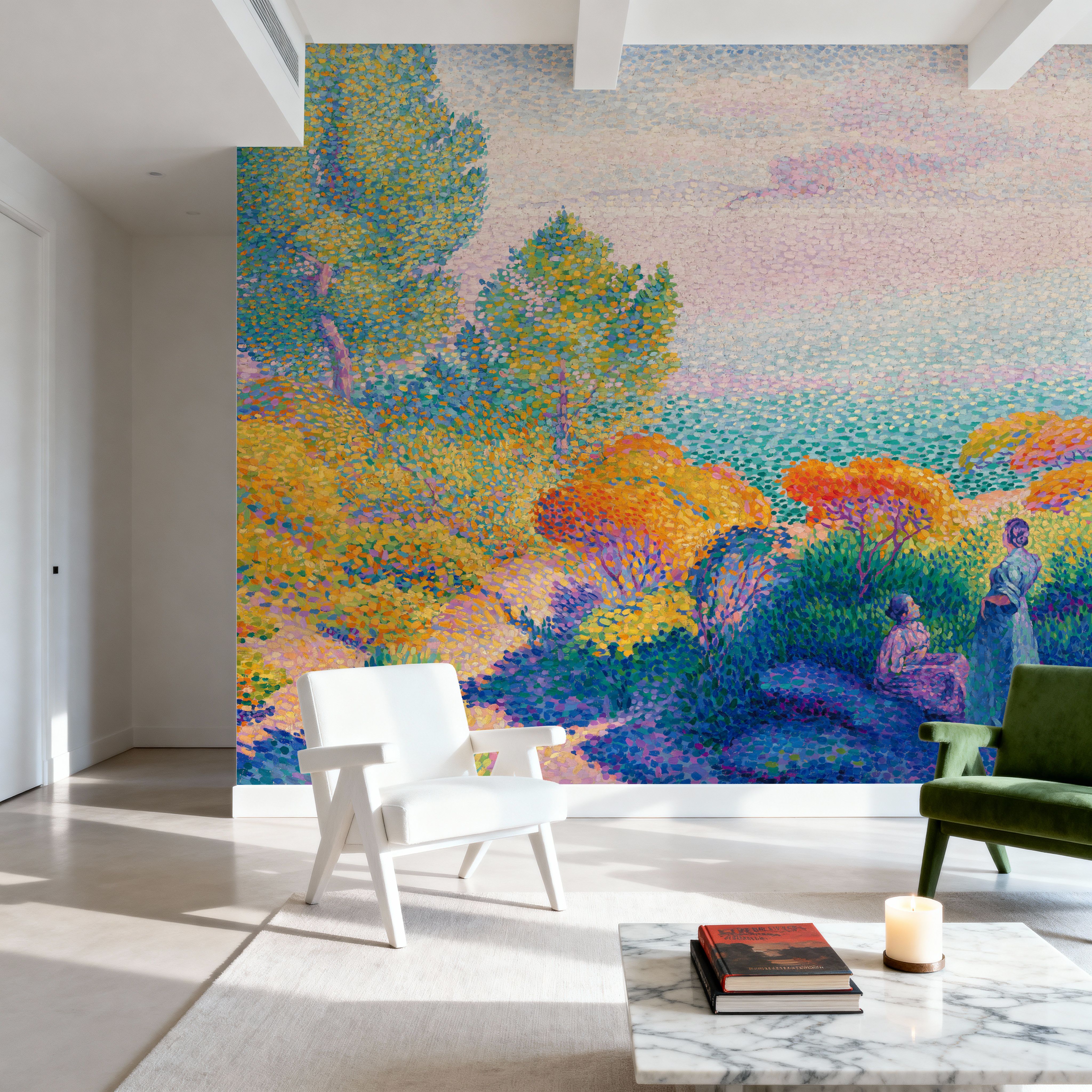 Two Women by the Shore, Mediterranean