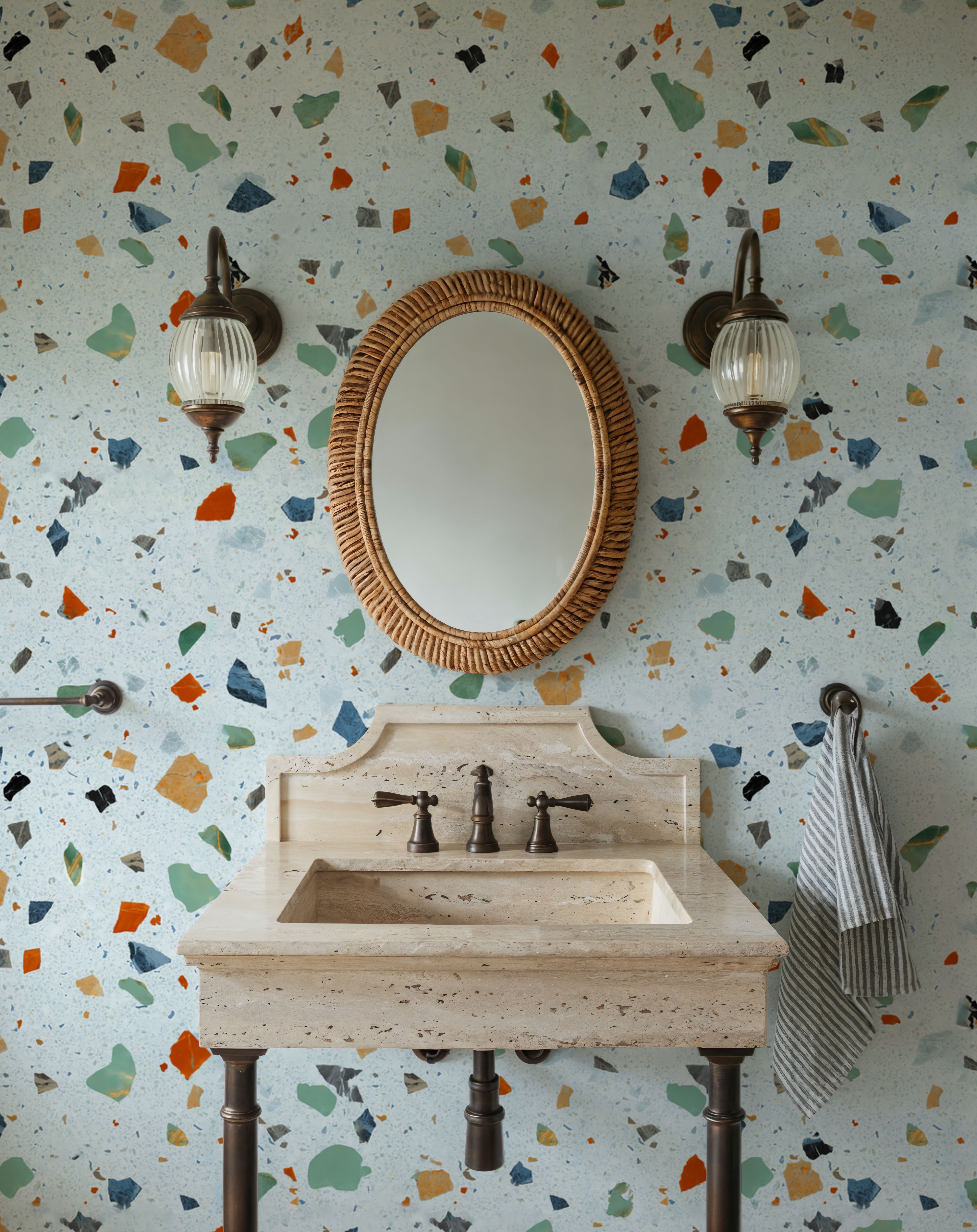 Terrazzo Multi Small, Ice Blue
