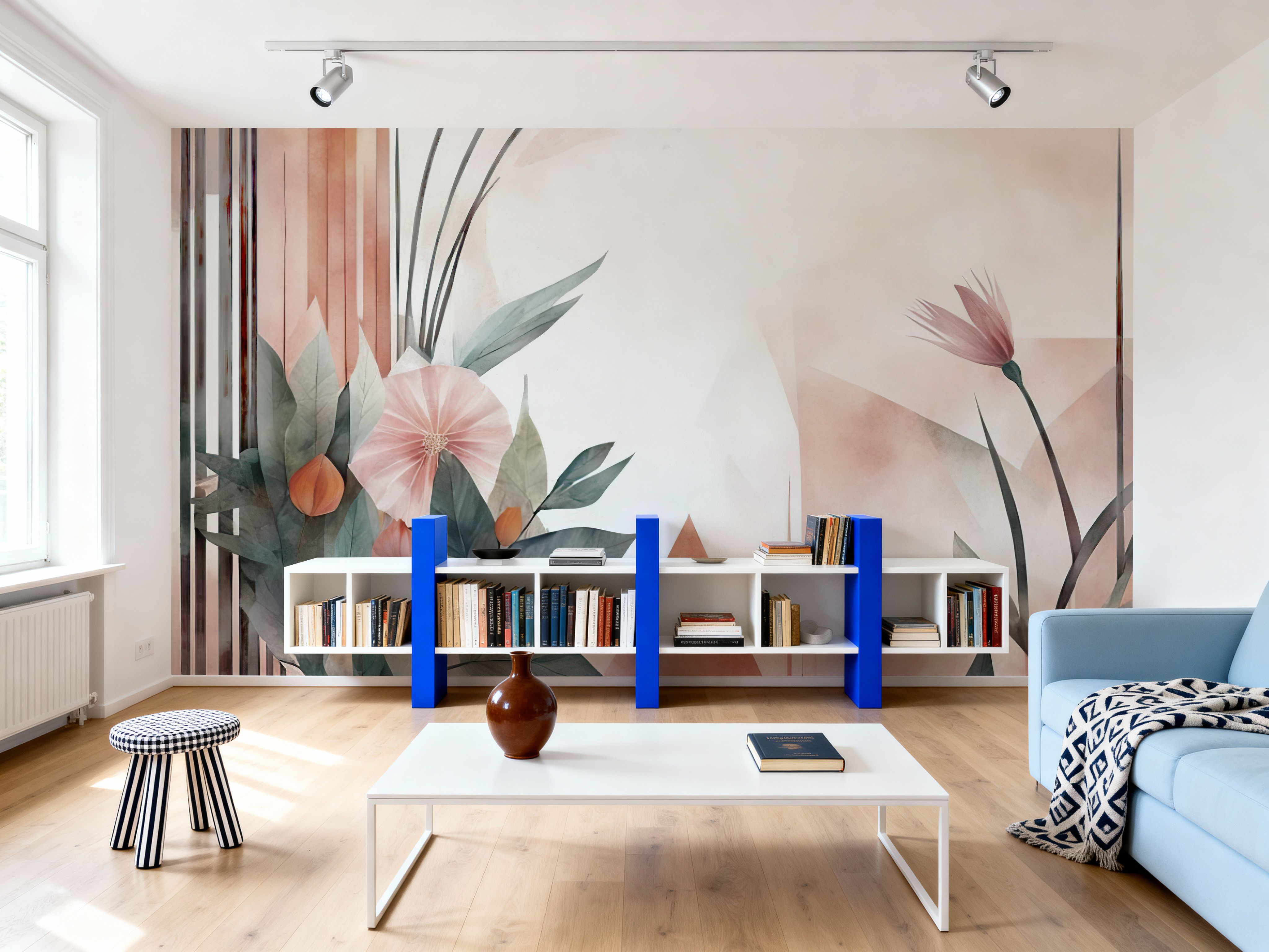 Floral Watercolor Abstract Bright