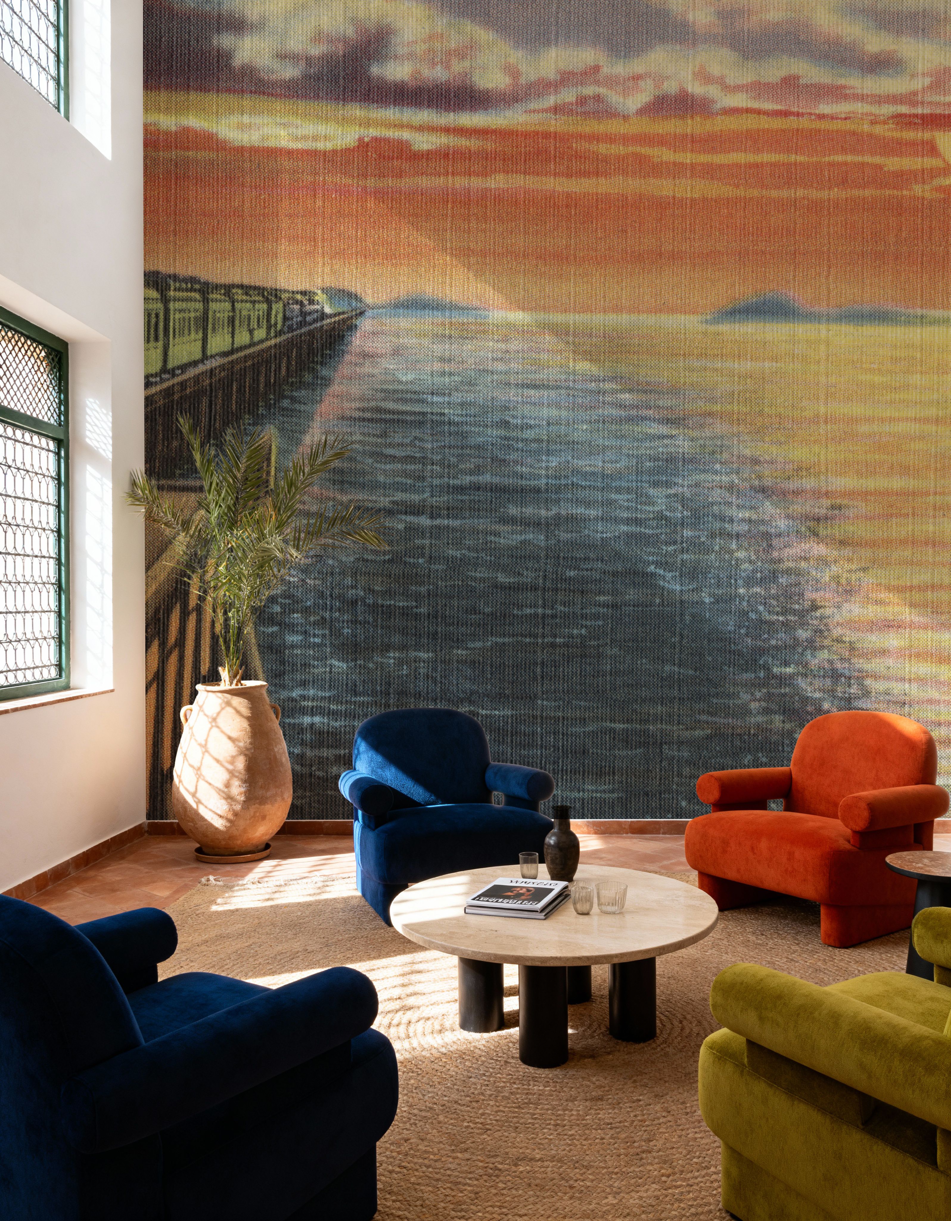 Greetings from Train Sunset - Screenprint Postcard