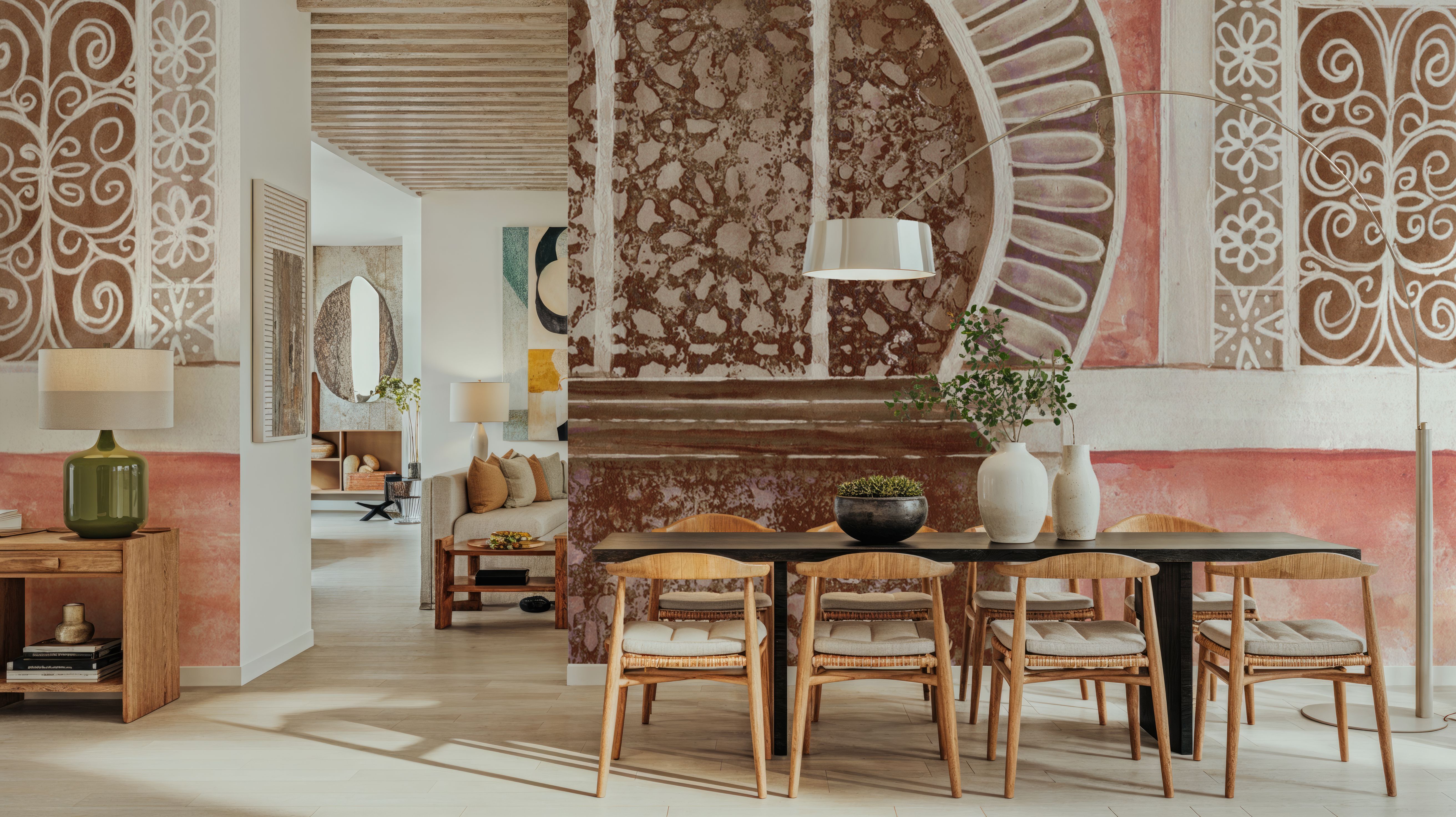 Moroccan Streets Tiled Alcove, Tapeten