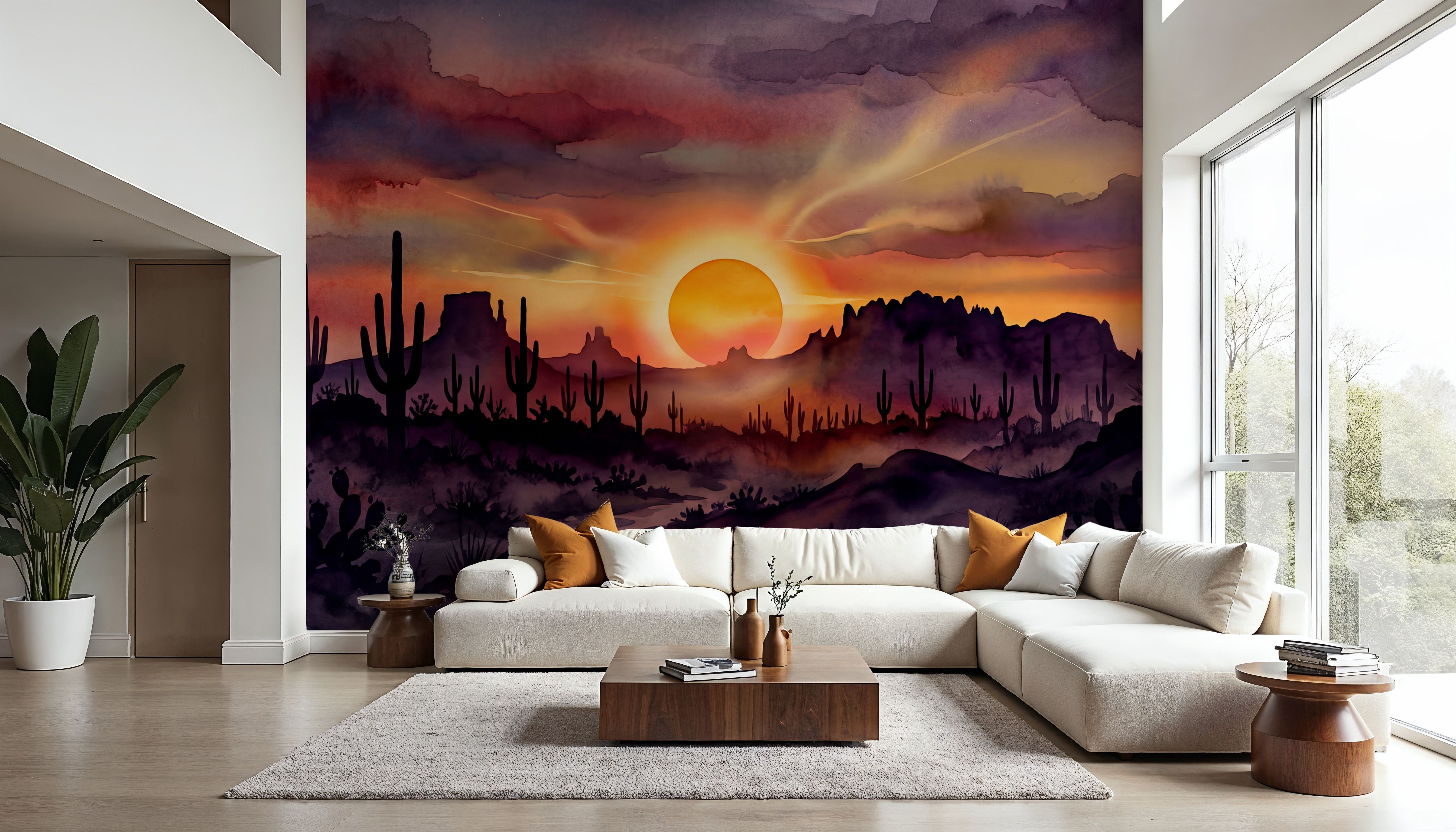 Arizona Sunset - Landscape Watercolor Series