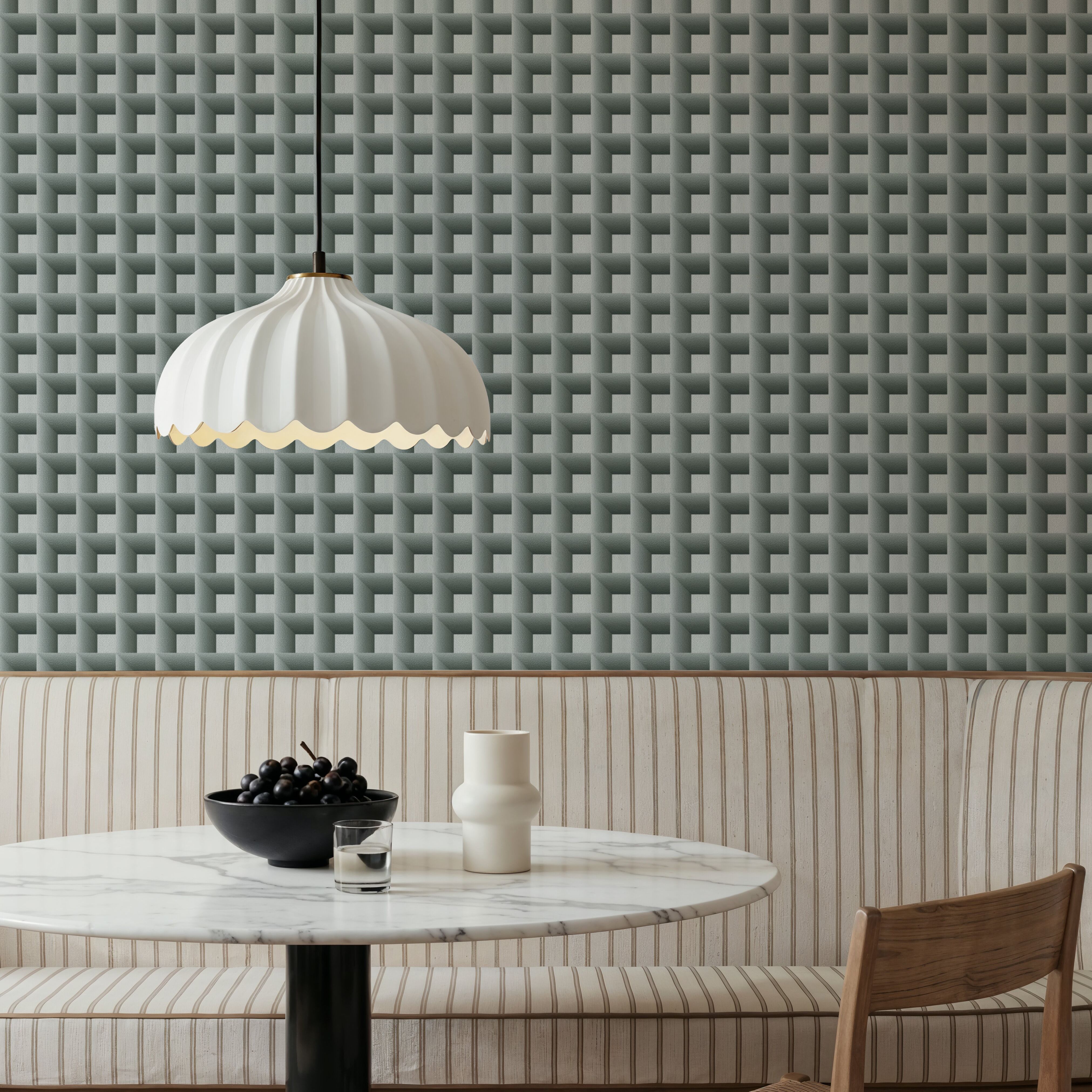 Decorative Cubes, Muted Green