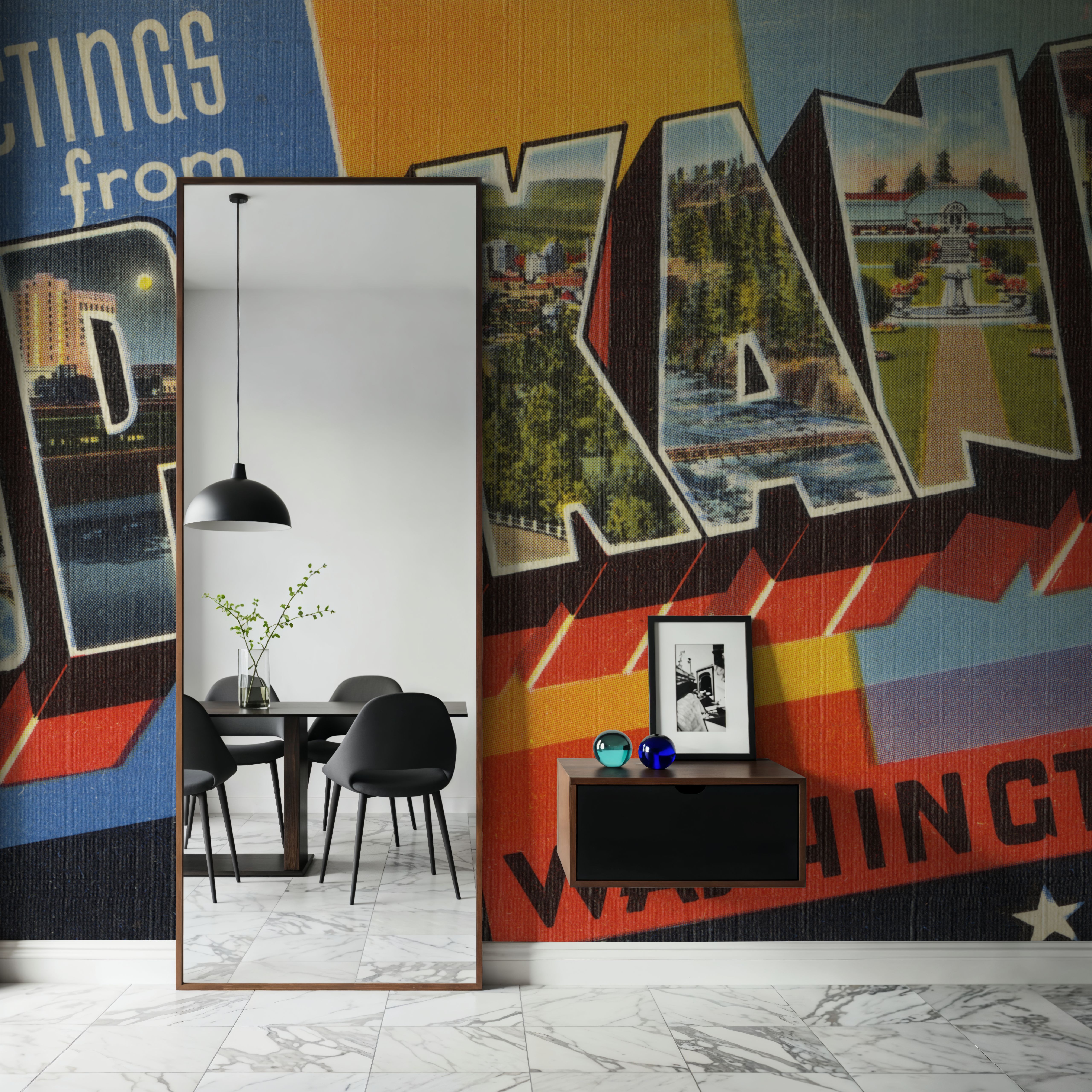 Greetings from Spokane - Screenprint Postcard