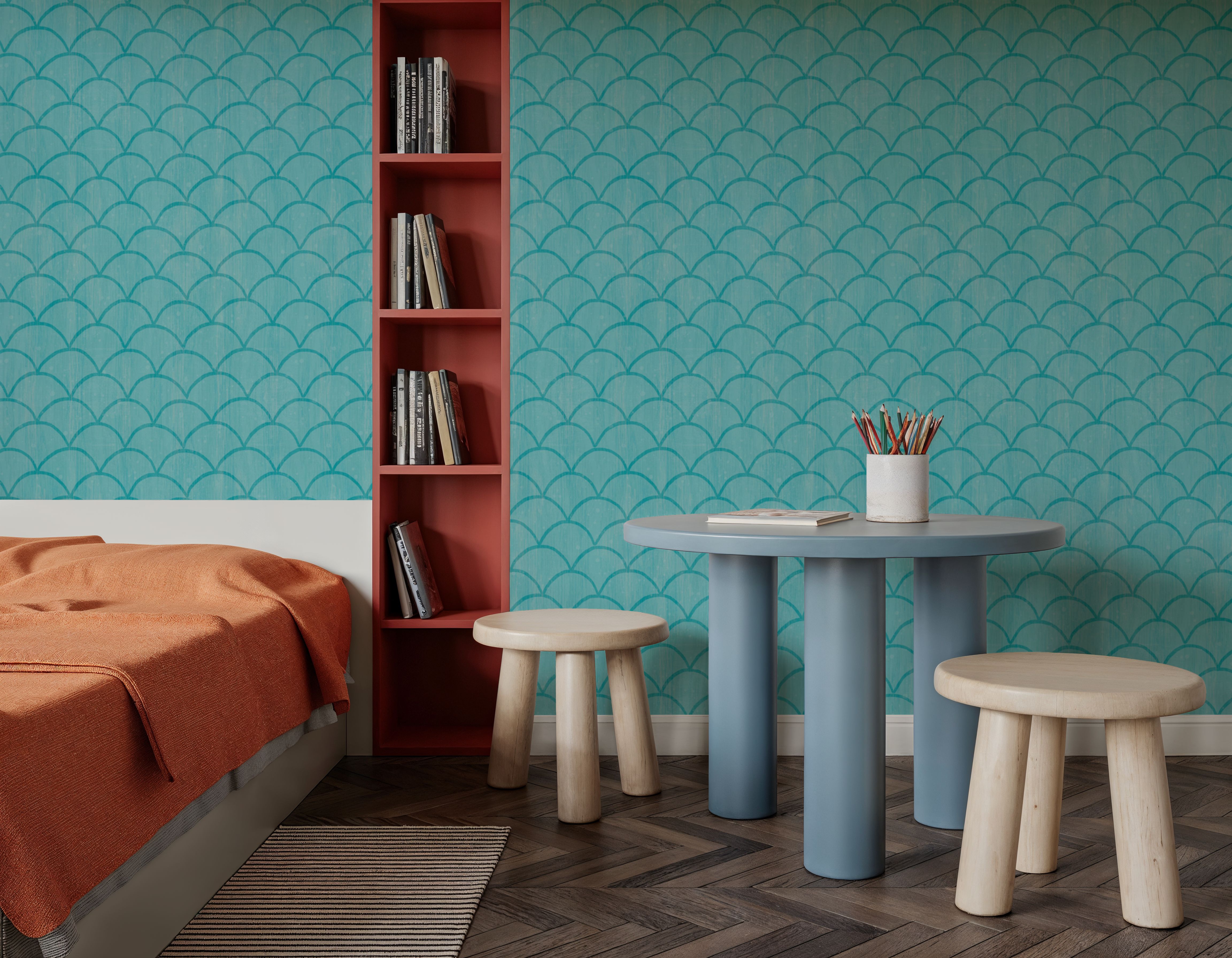 Coastal Scales Turqouise