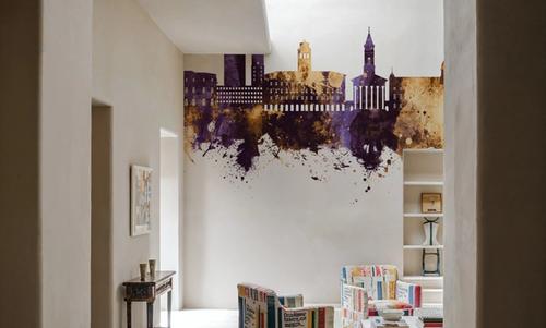 Karlsruhe Germany Skyline Purple & Gold