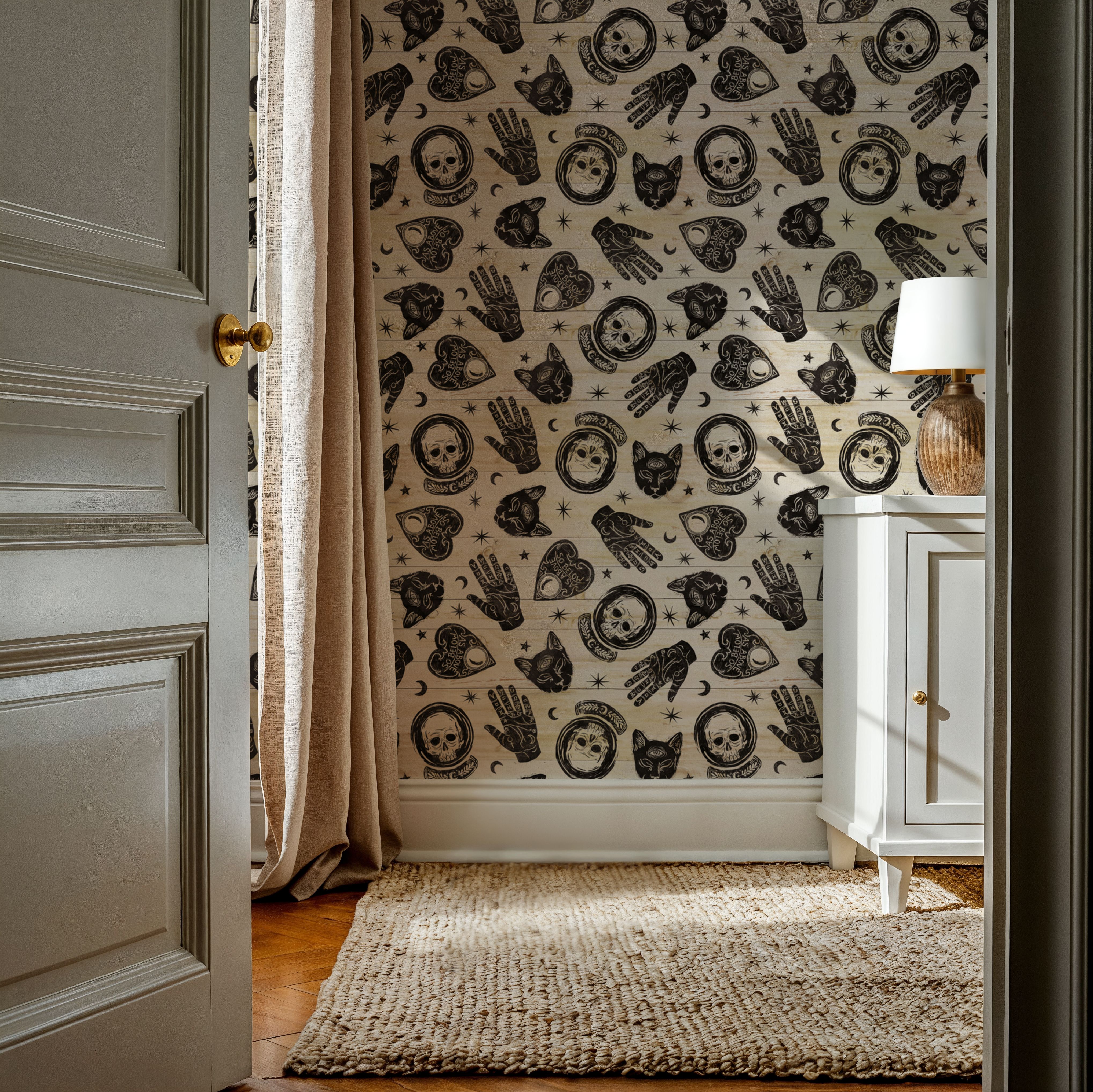 Symbolic Halloween White, Wallpaper