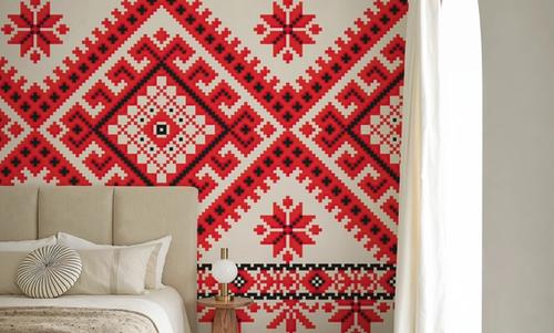 Pixel Embroidery Red