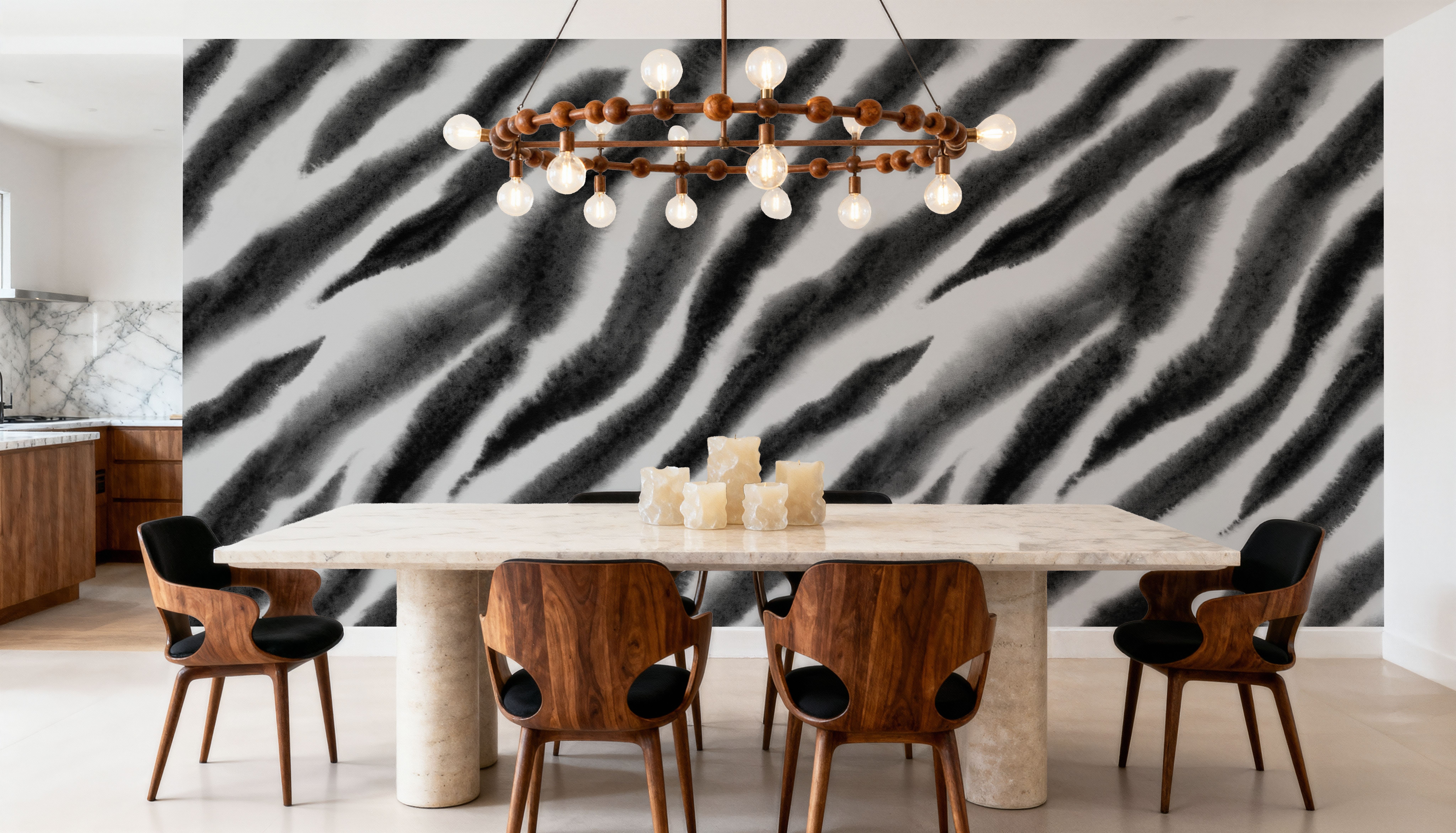 Watercolor Tiger Stripes, Zebra