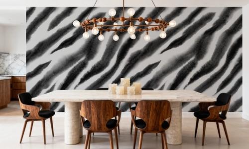 Watercolor Tiger Stripes, Zebra