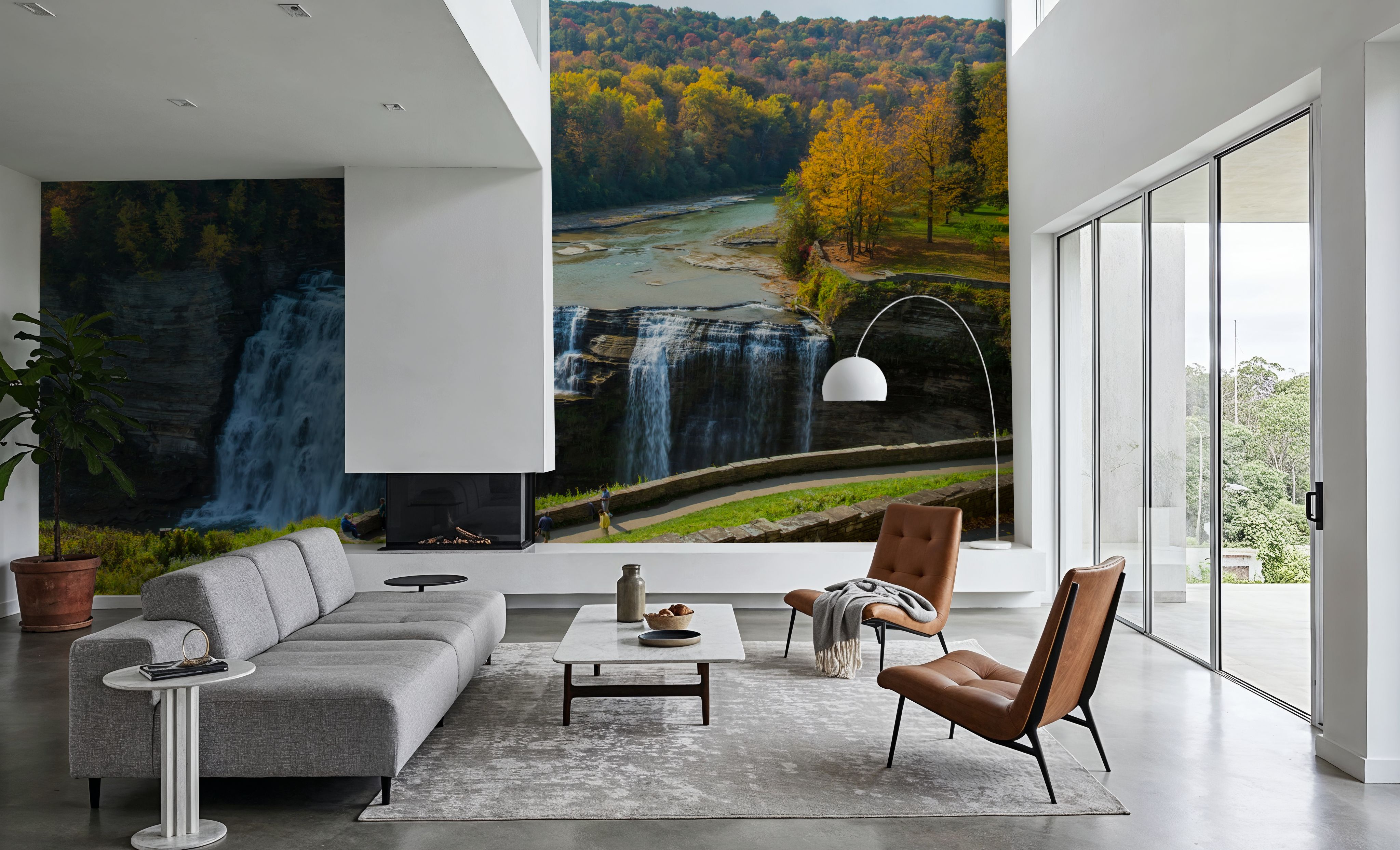 Middle Falls in Autumn, Tapeten