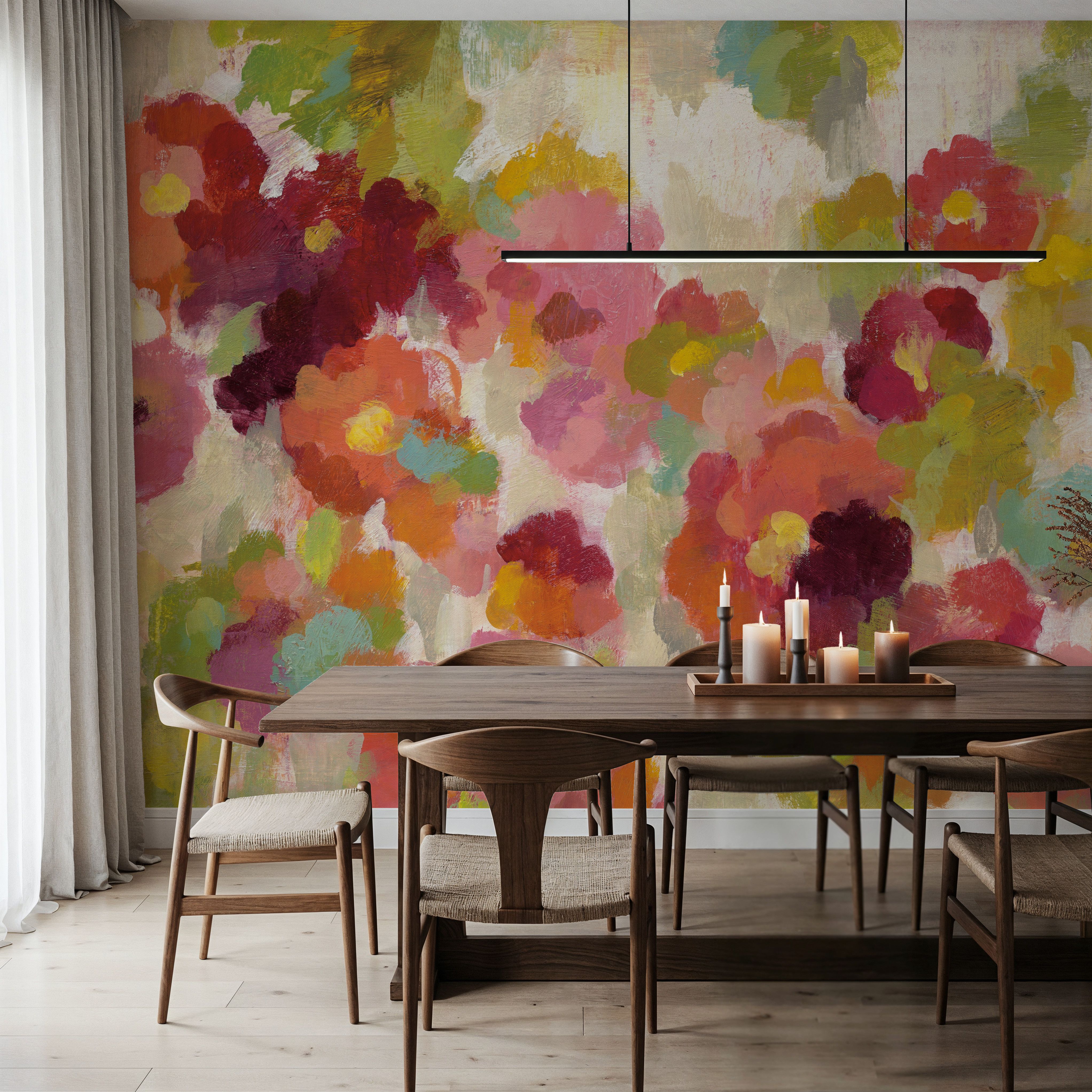 Coral and Emerald Garden I
