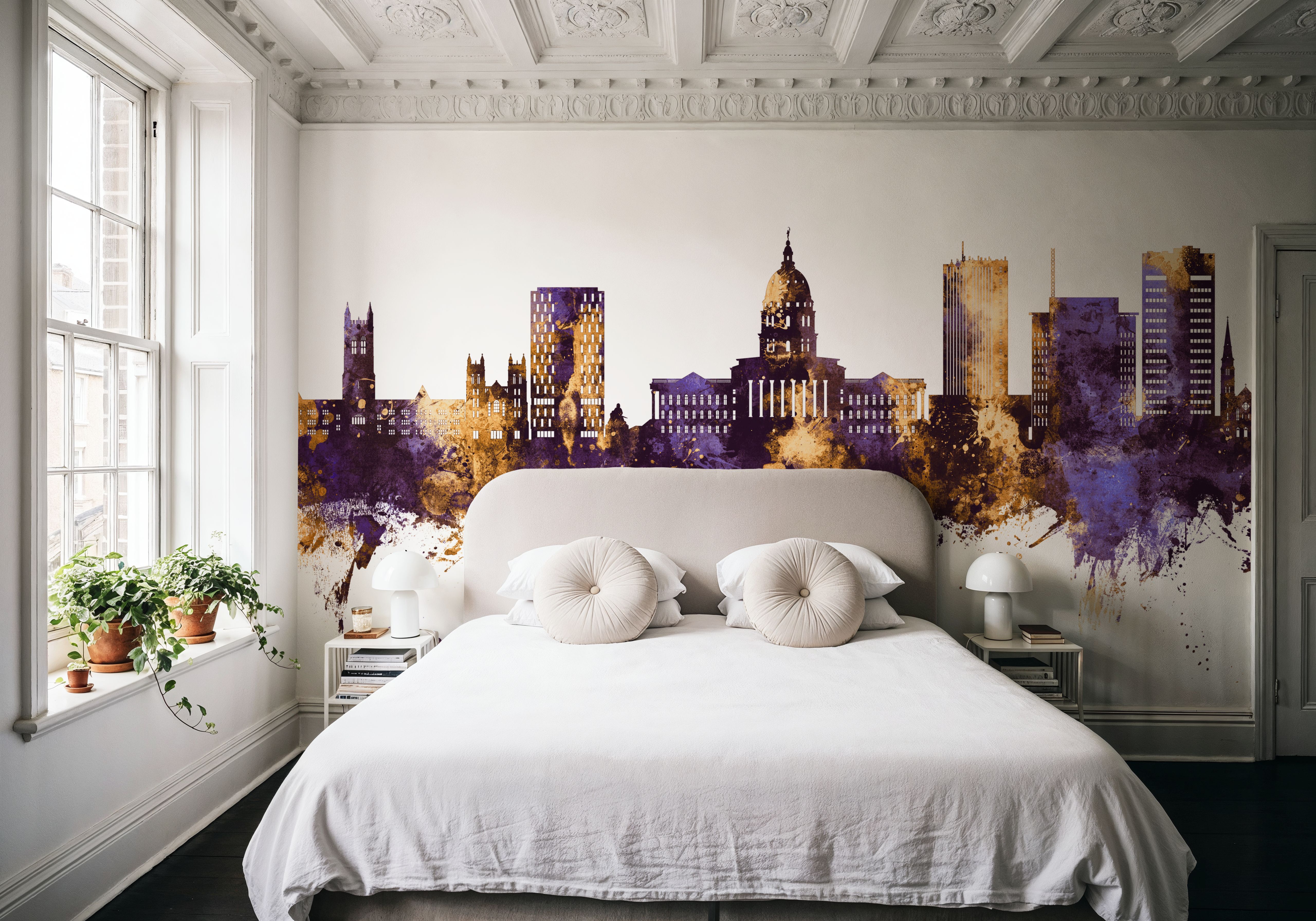 Topeka Wyoming Skyline Purple & Gold