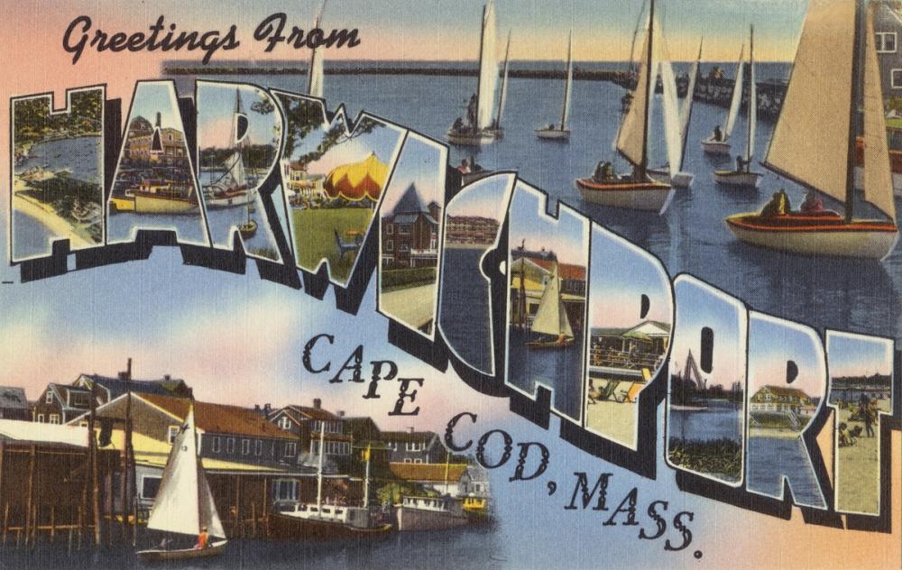 Greetings from Harwichport - Screenprint Postcard