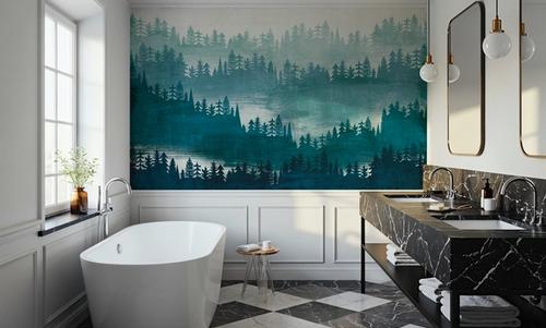 Mountainscape Blue