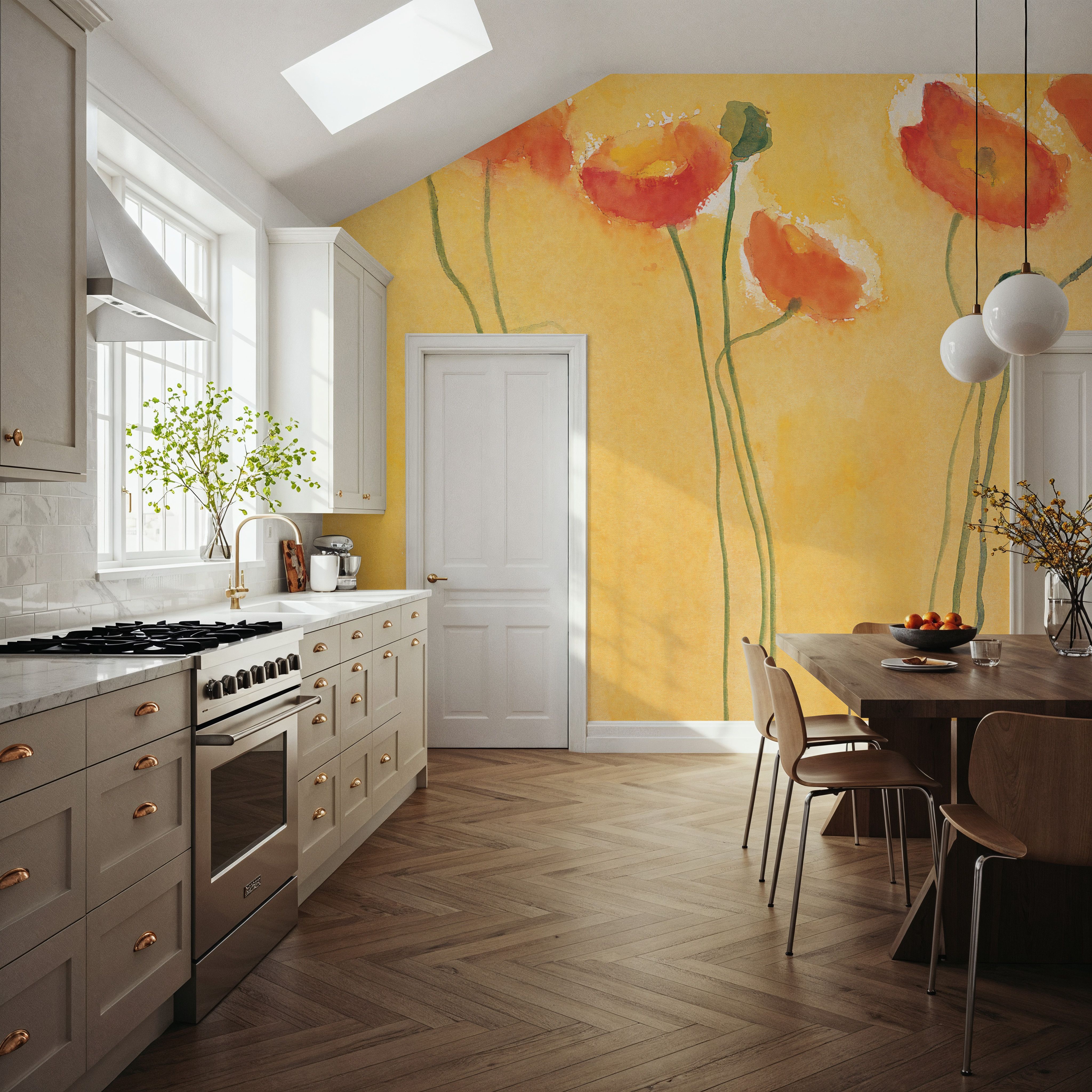 Cadmium Orange Poppies