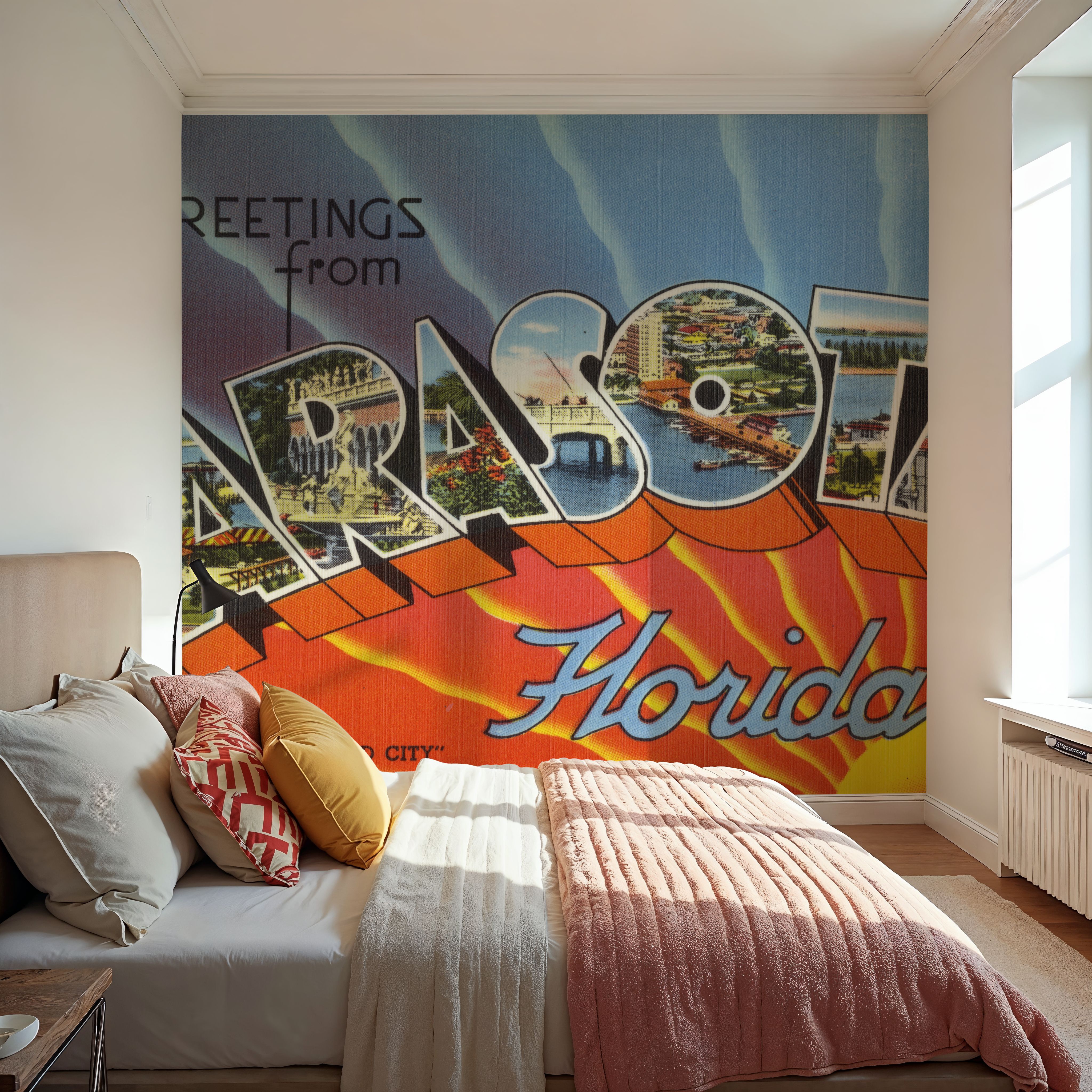 Greetings from Sarasota - Screenprint Postcard