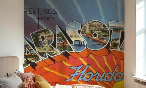 Greetings from Sarasota - Screenprint Postcard
