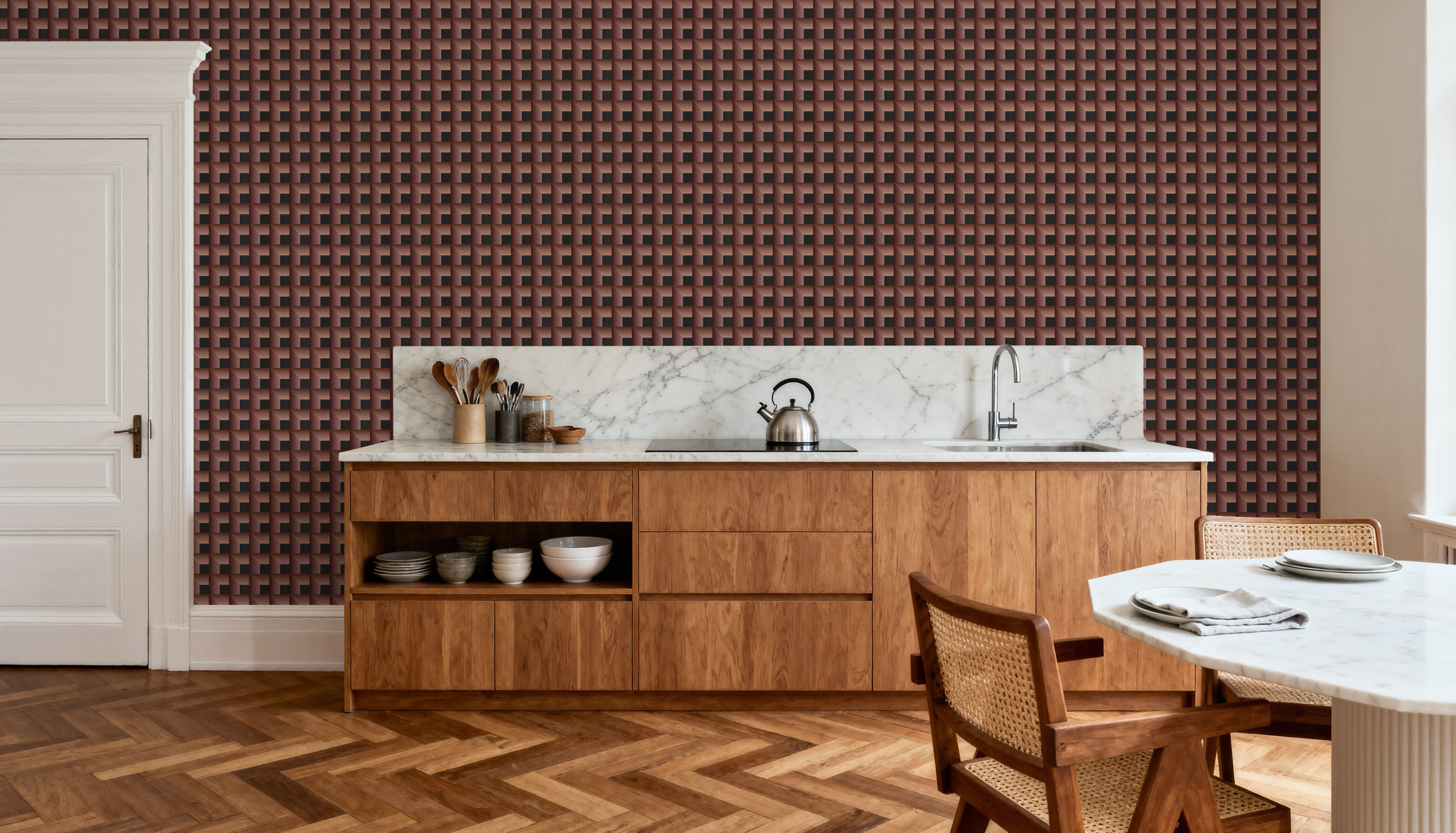 Decorative Cubes, Terracotta
