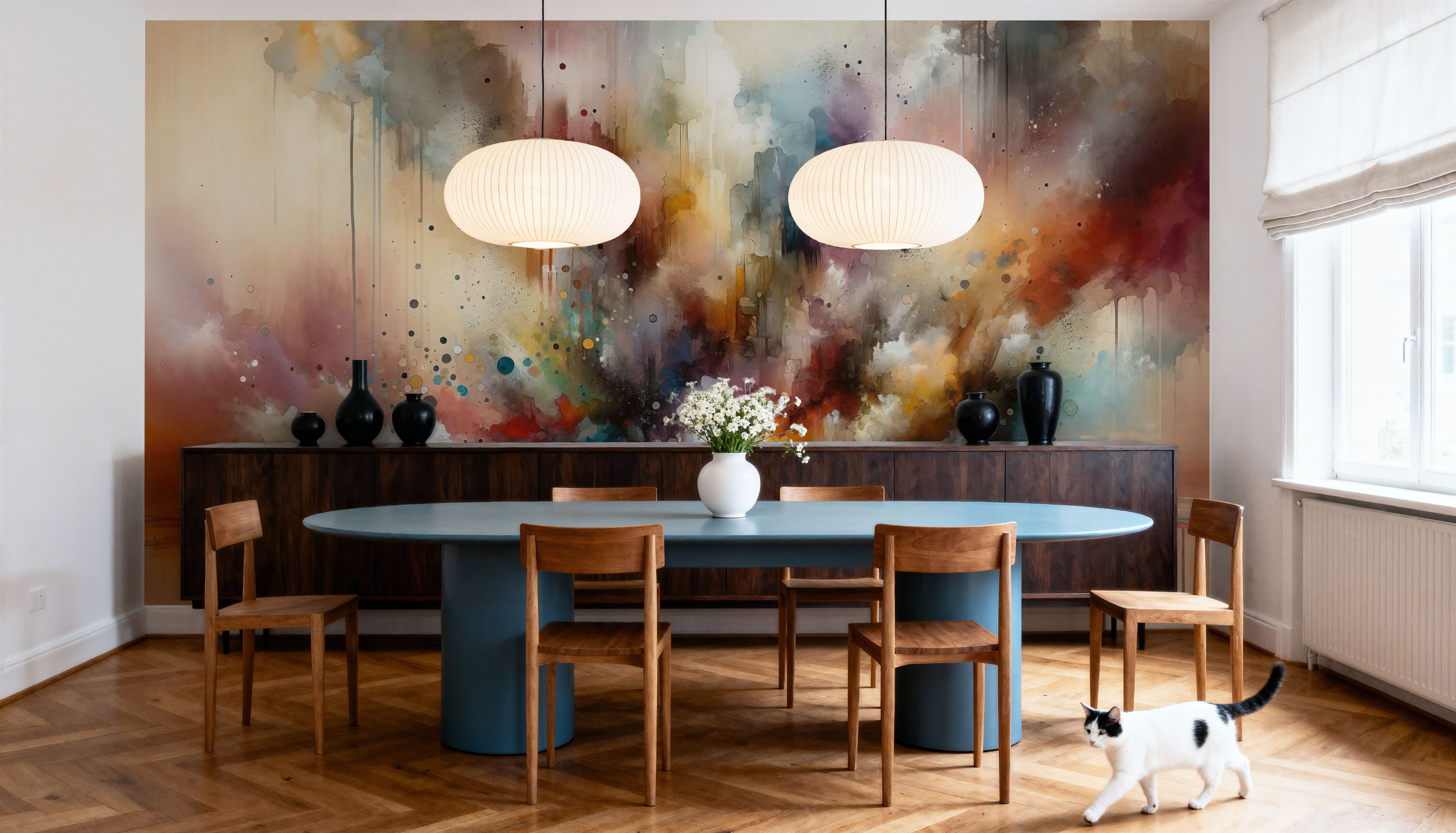 Abstract Journey in Earthy Colors