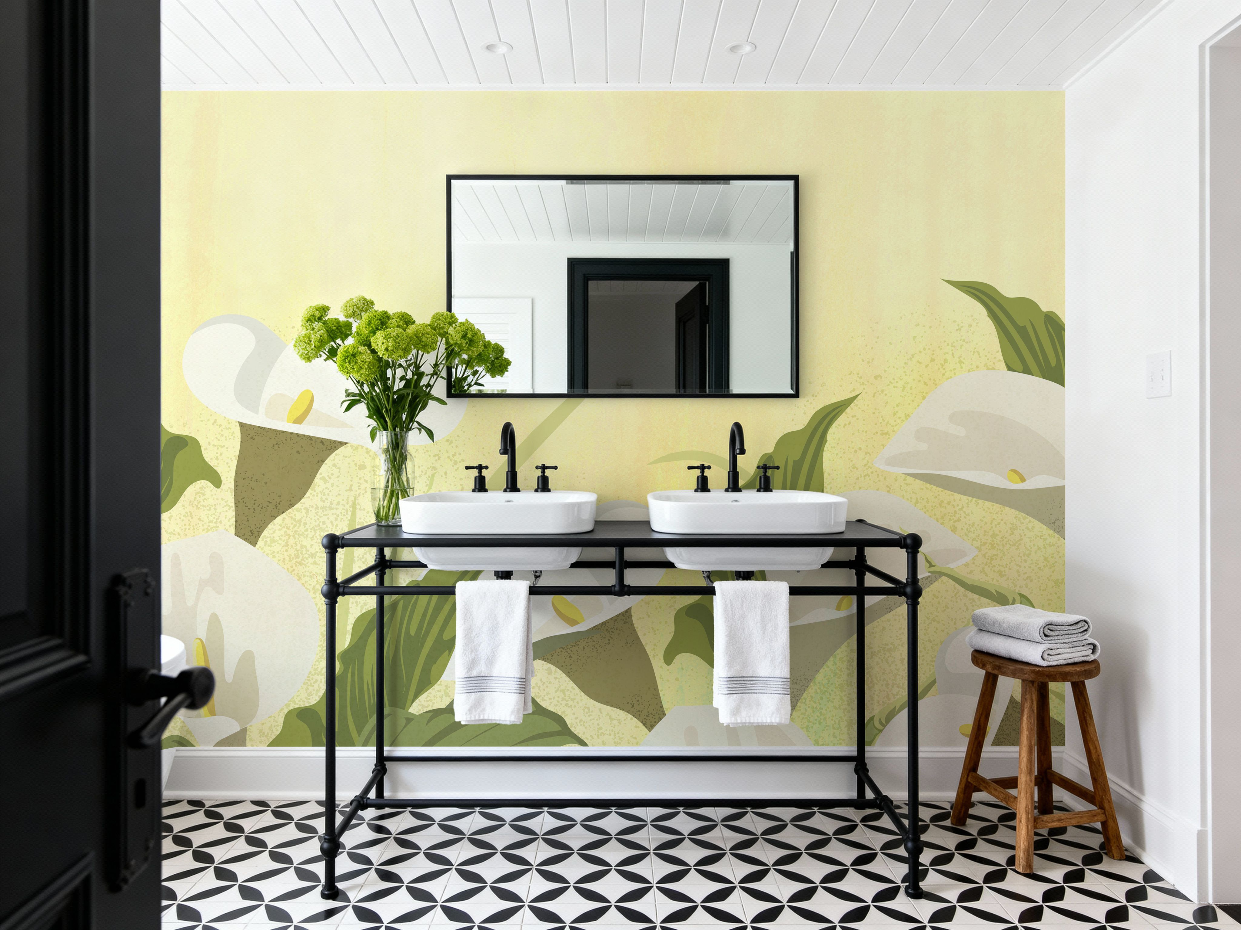 Cala Lily, Yellow Wash