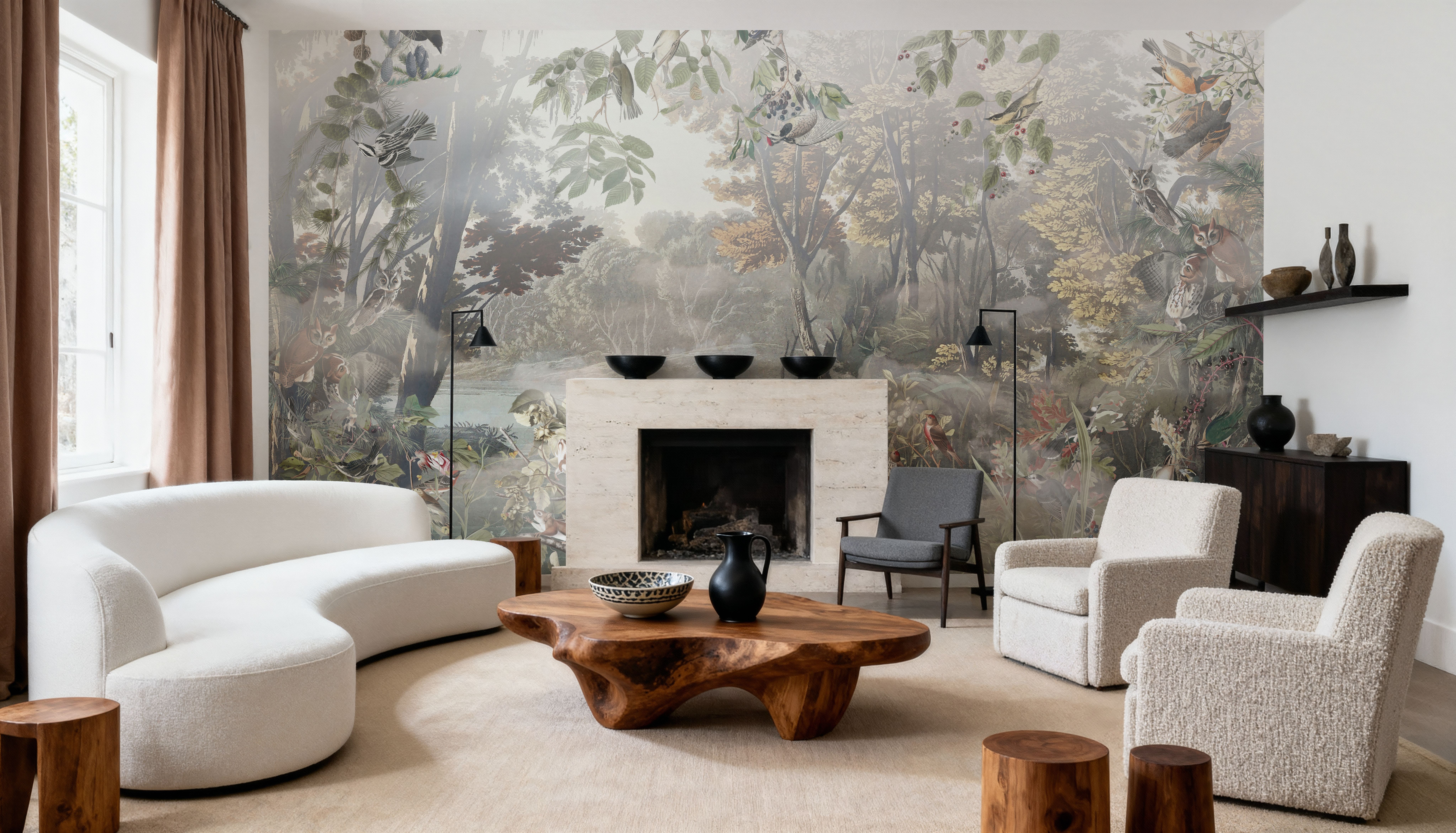 Hidden Land Scenery Collage, Neutral