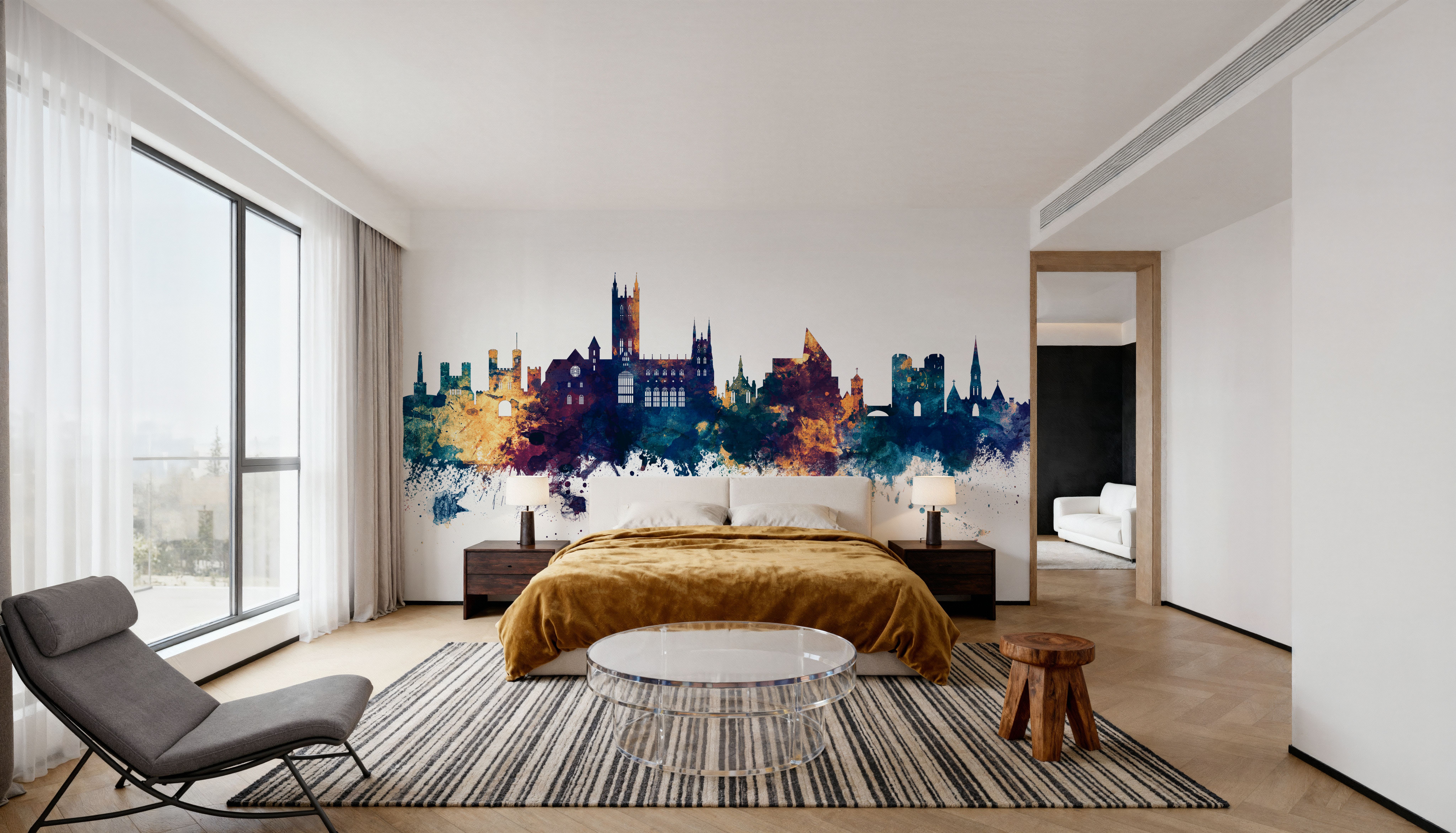 Canterbury England Skyline Blue & Bronze