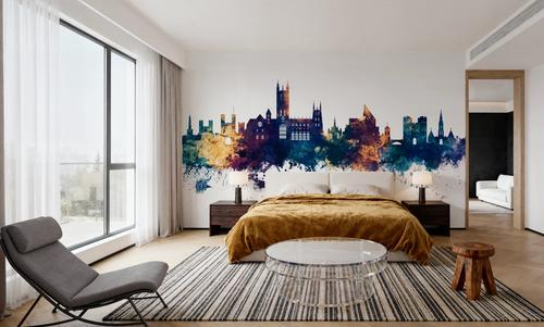 Canterbury England Skyline Blue & Bronze