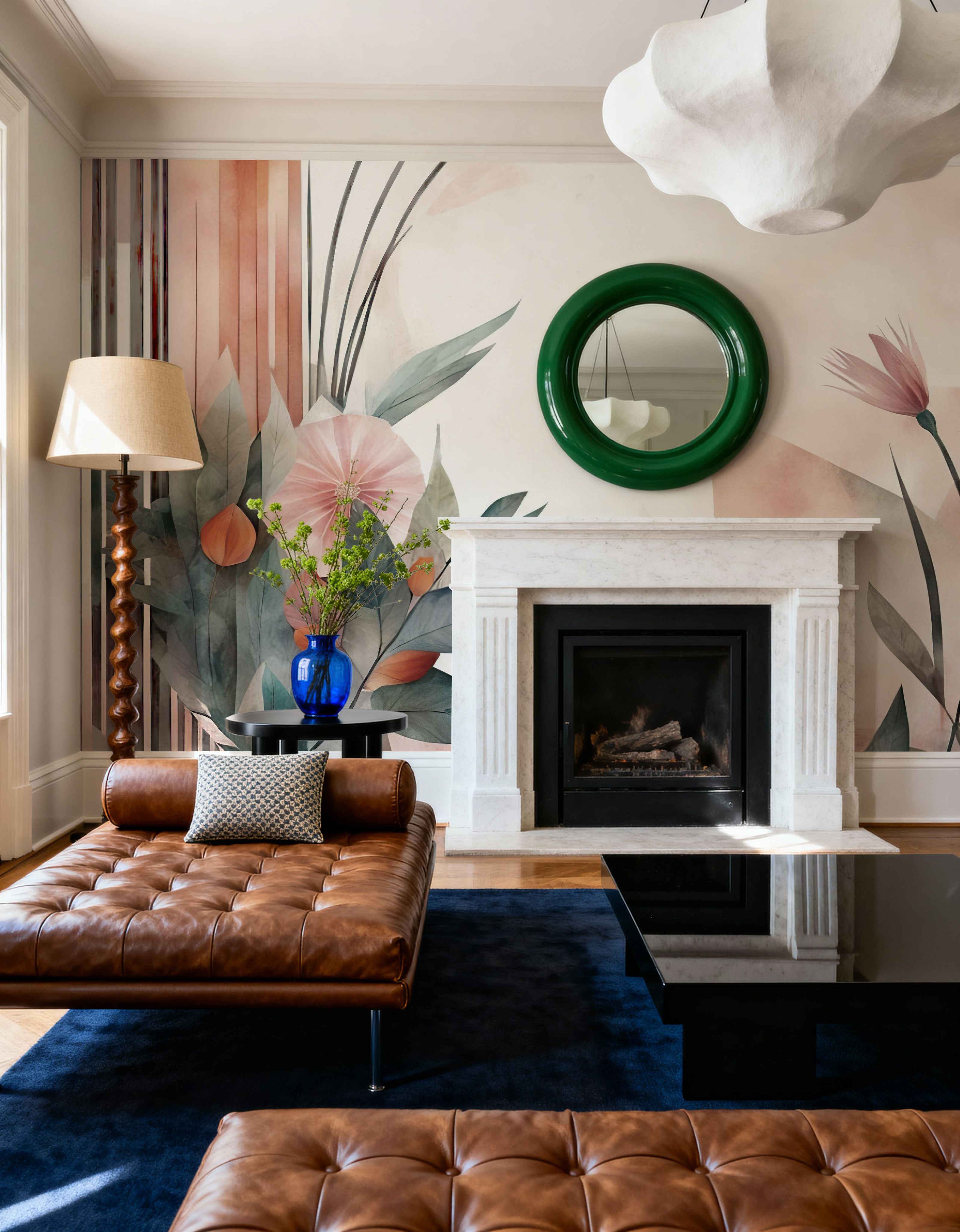 Floral Watercolor Abstract Bright