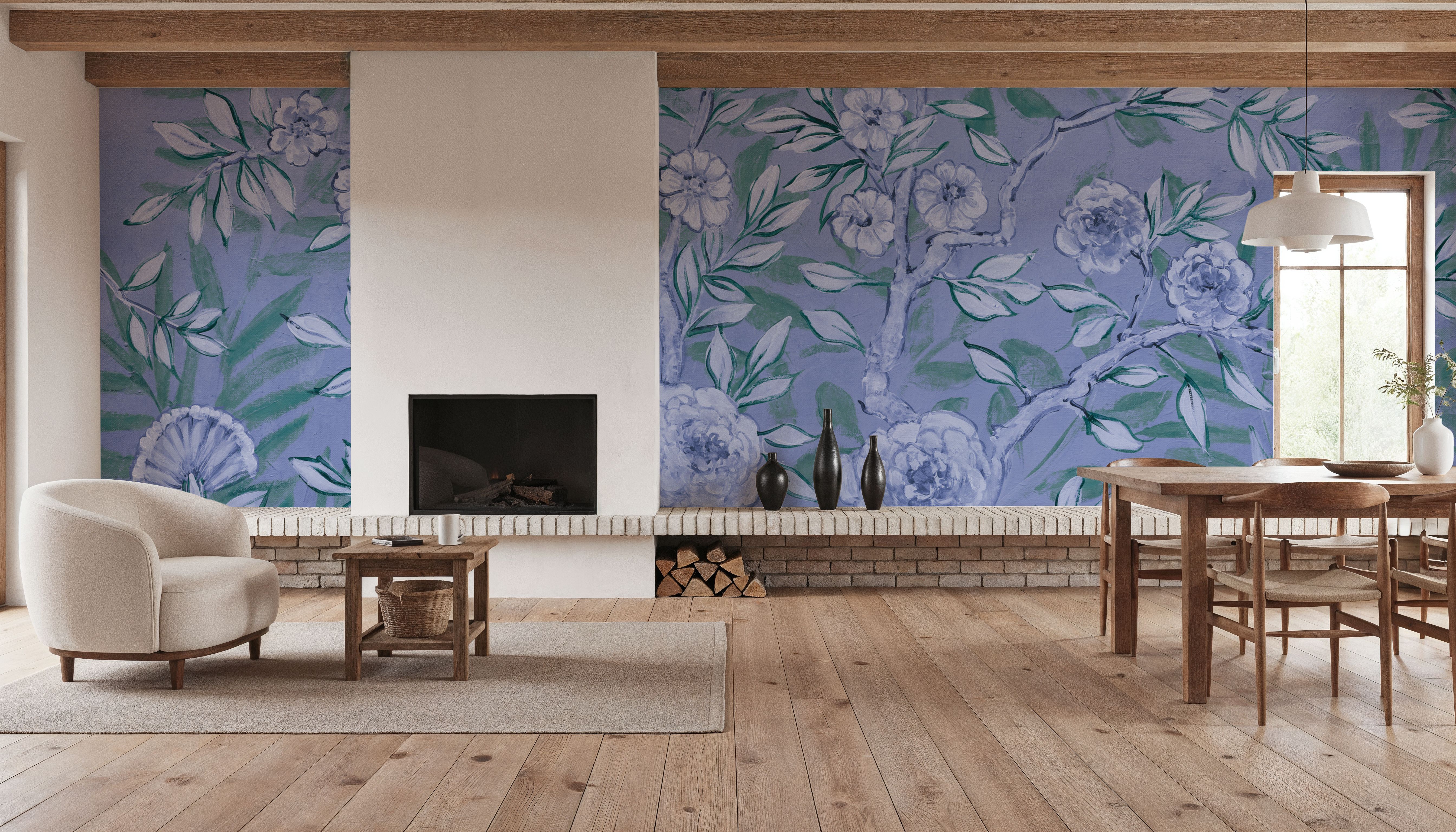 French Garden Blue Green