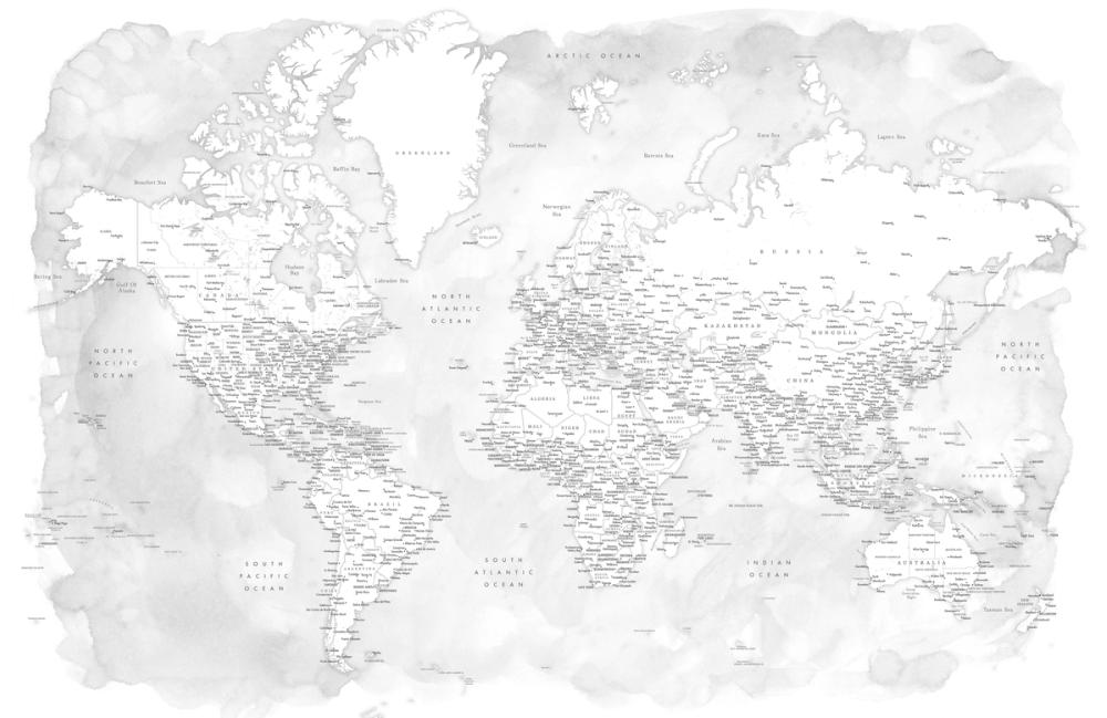 World Map Cities - Xandy