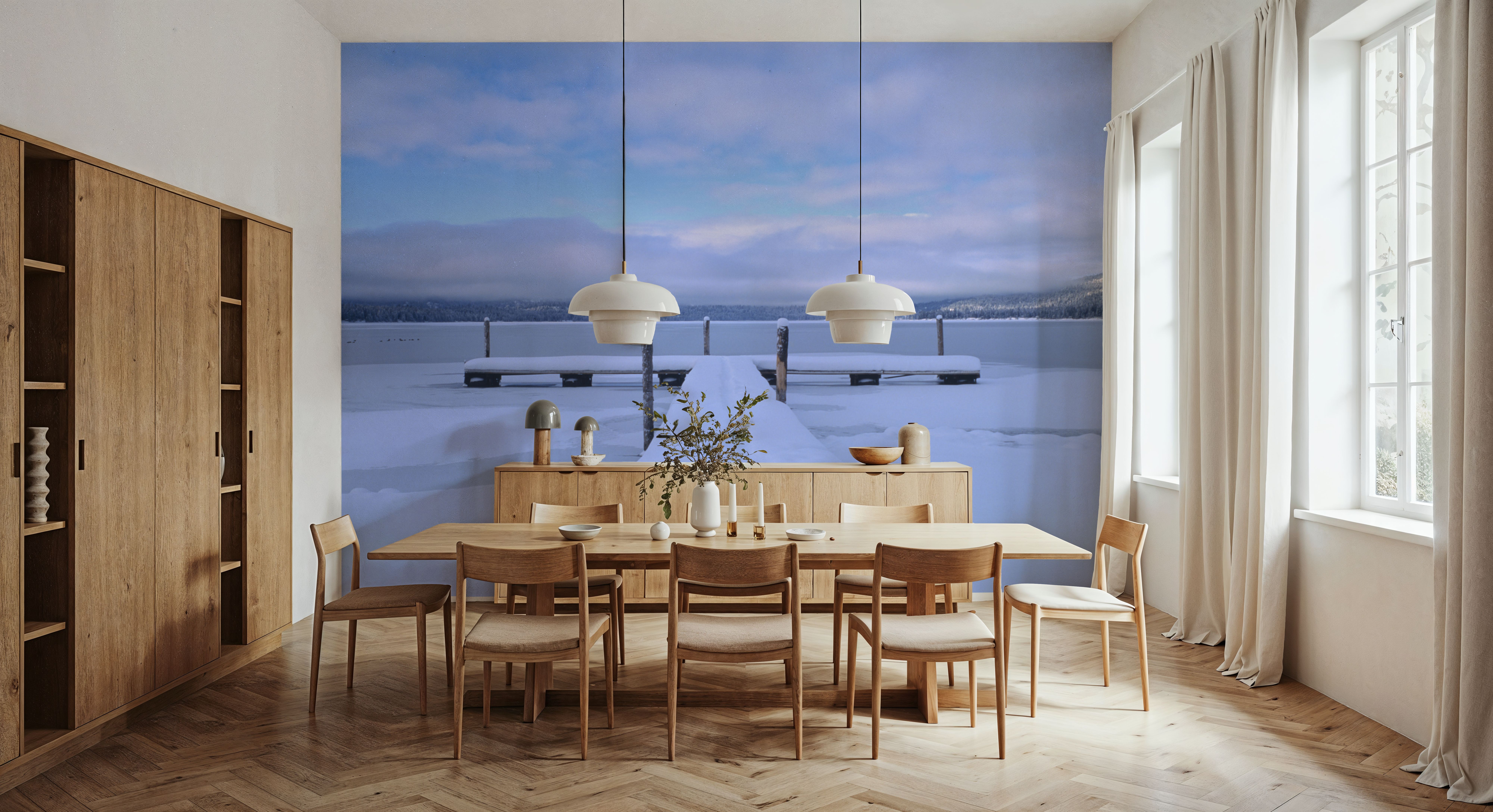 Frozen Pier Serenity