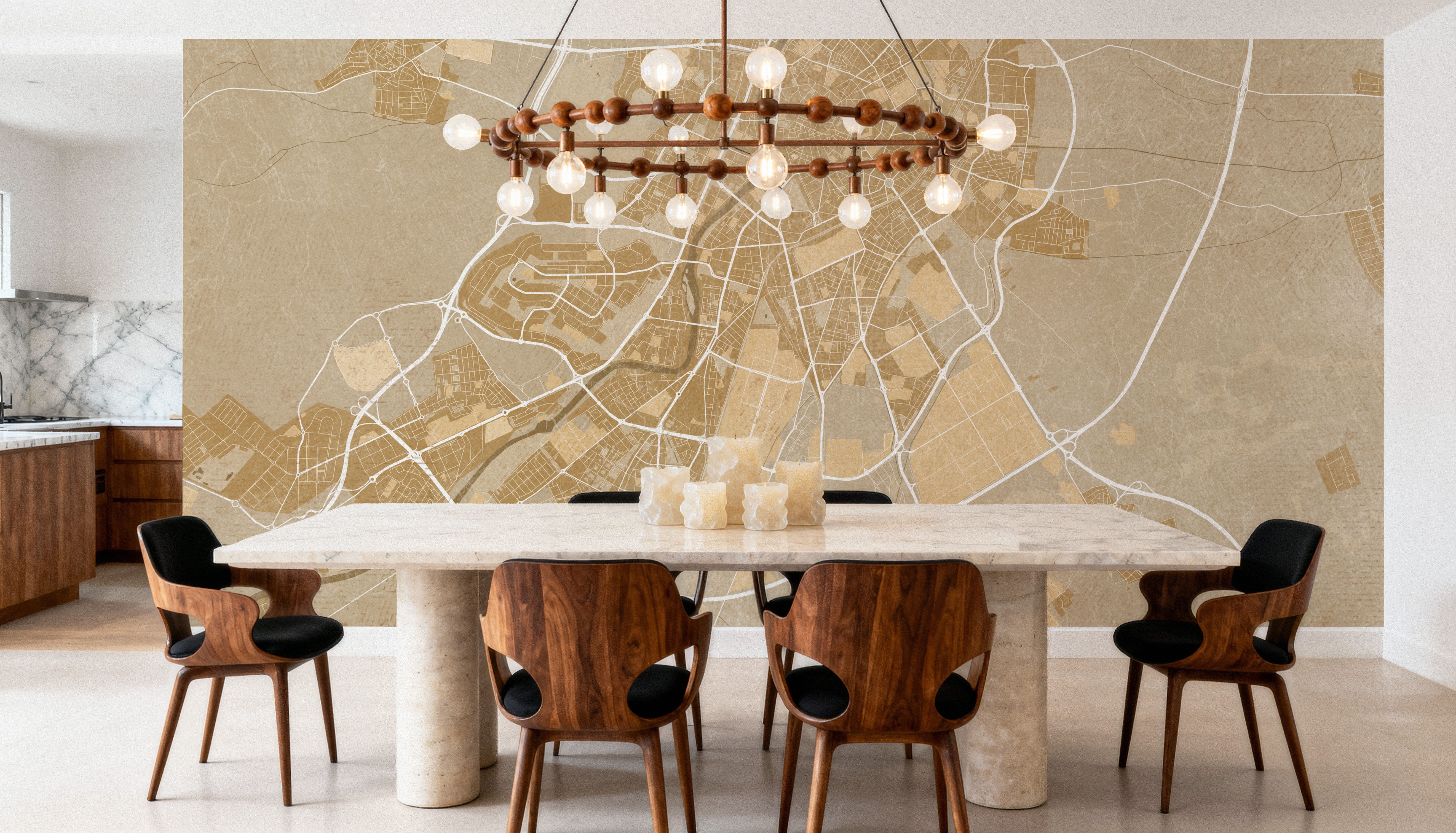 Valladolid Ochre, Behang