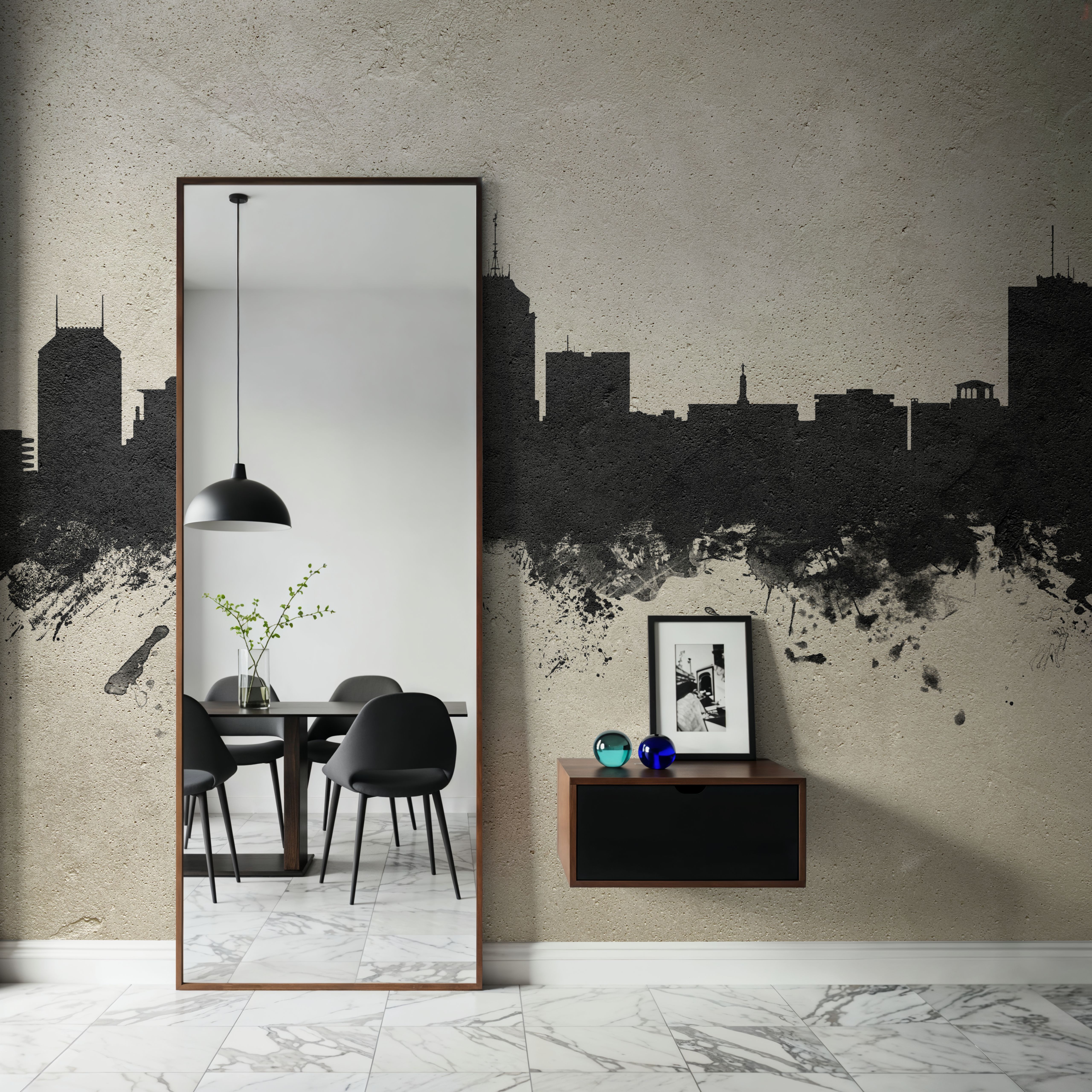 Fresno California Skyline Concrete