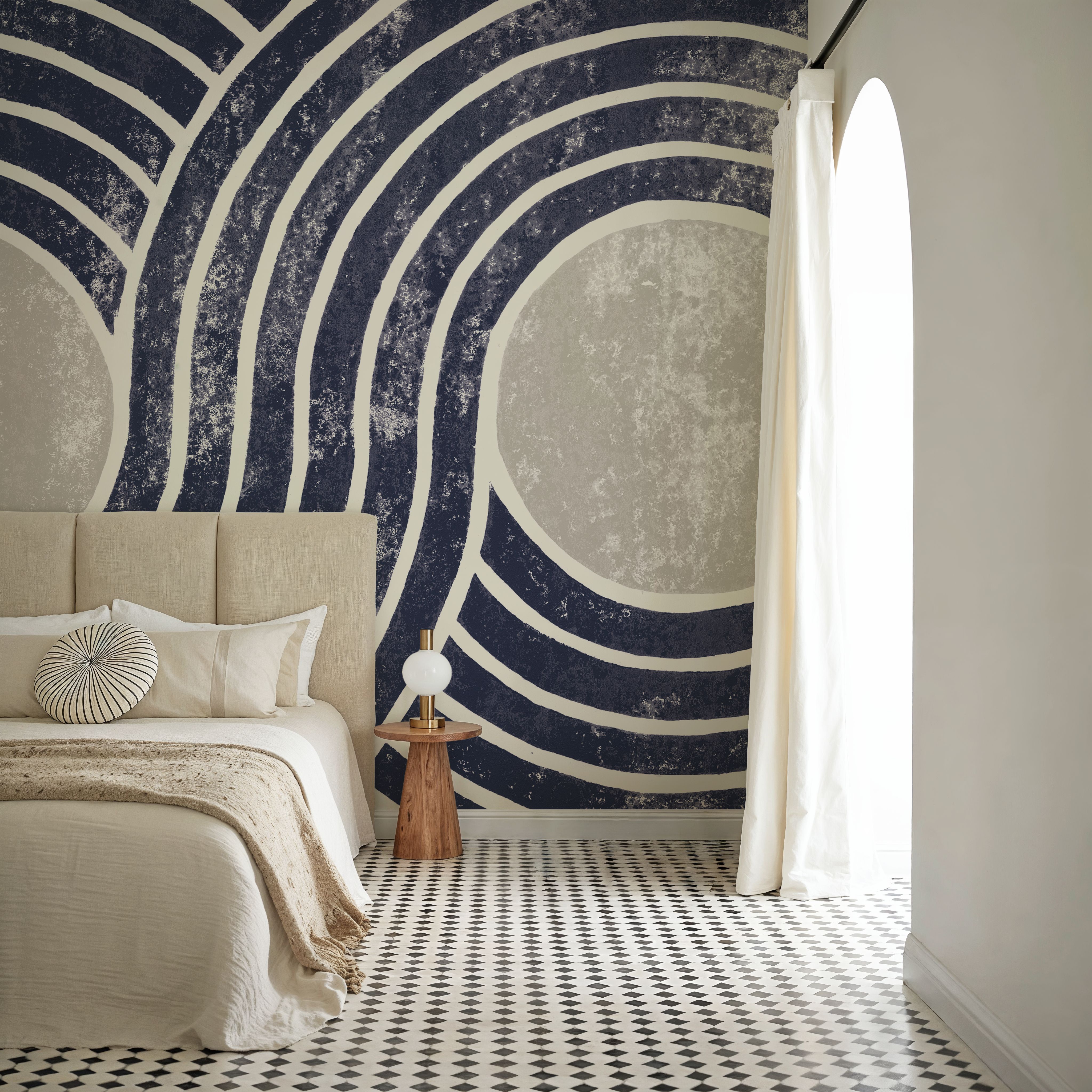 Over the Rainbow II Navy Gray