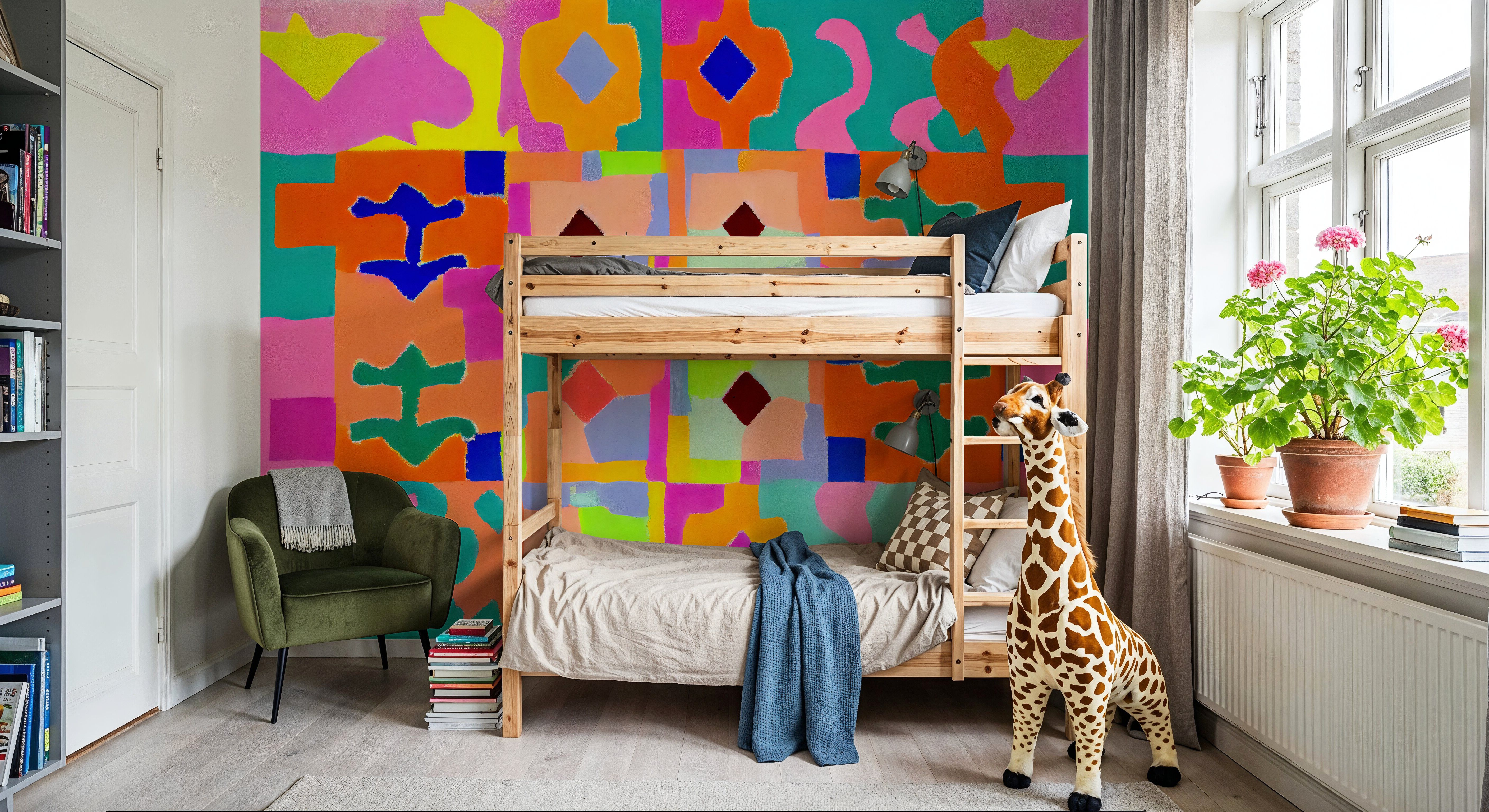 Neon Peru Pattern, Wallpaper