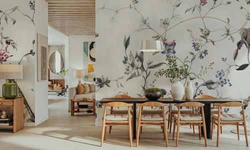 My Floral Abode, Gray