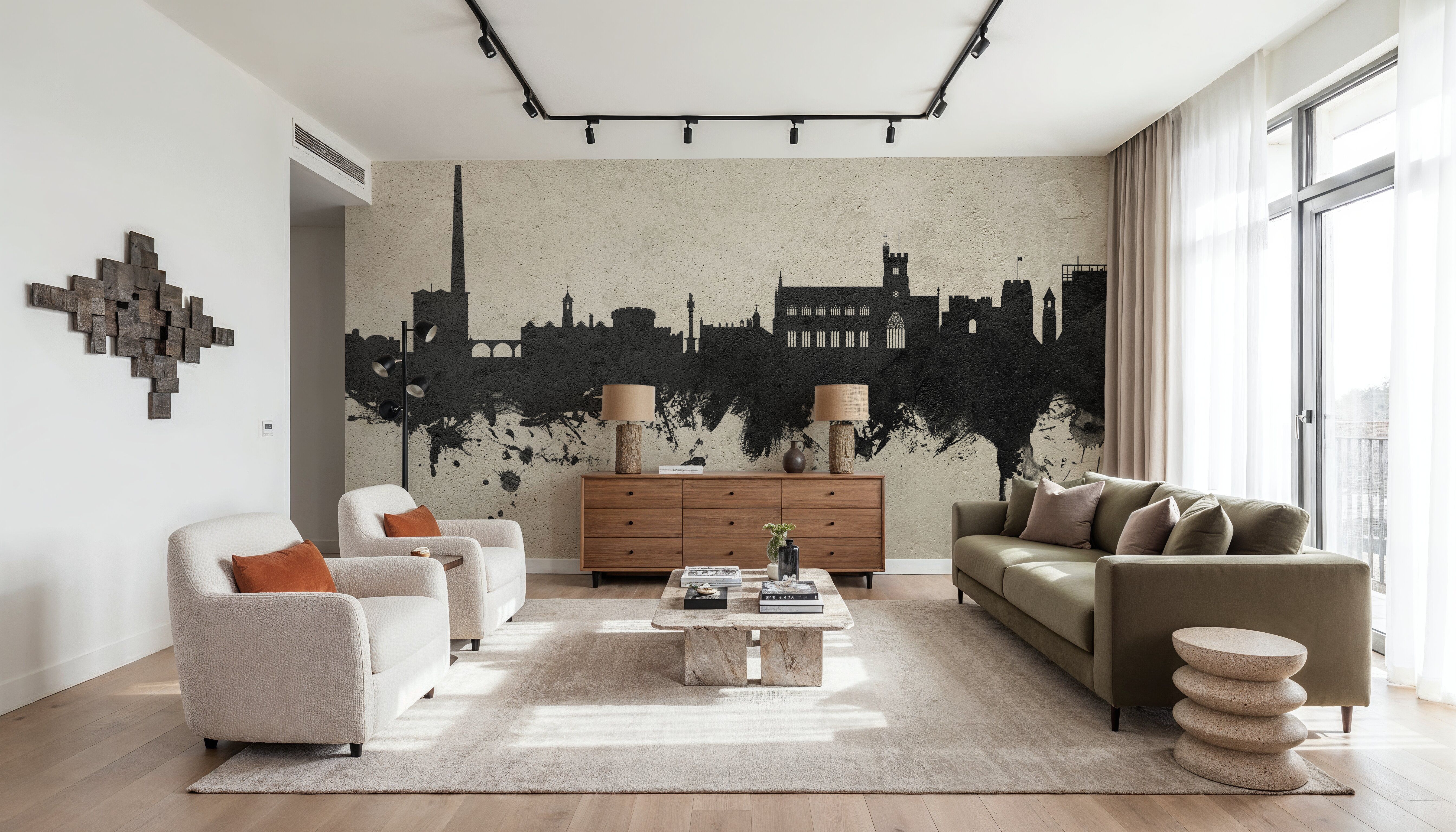 Carlisle England Skyline Concrete, Papier peint