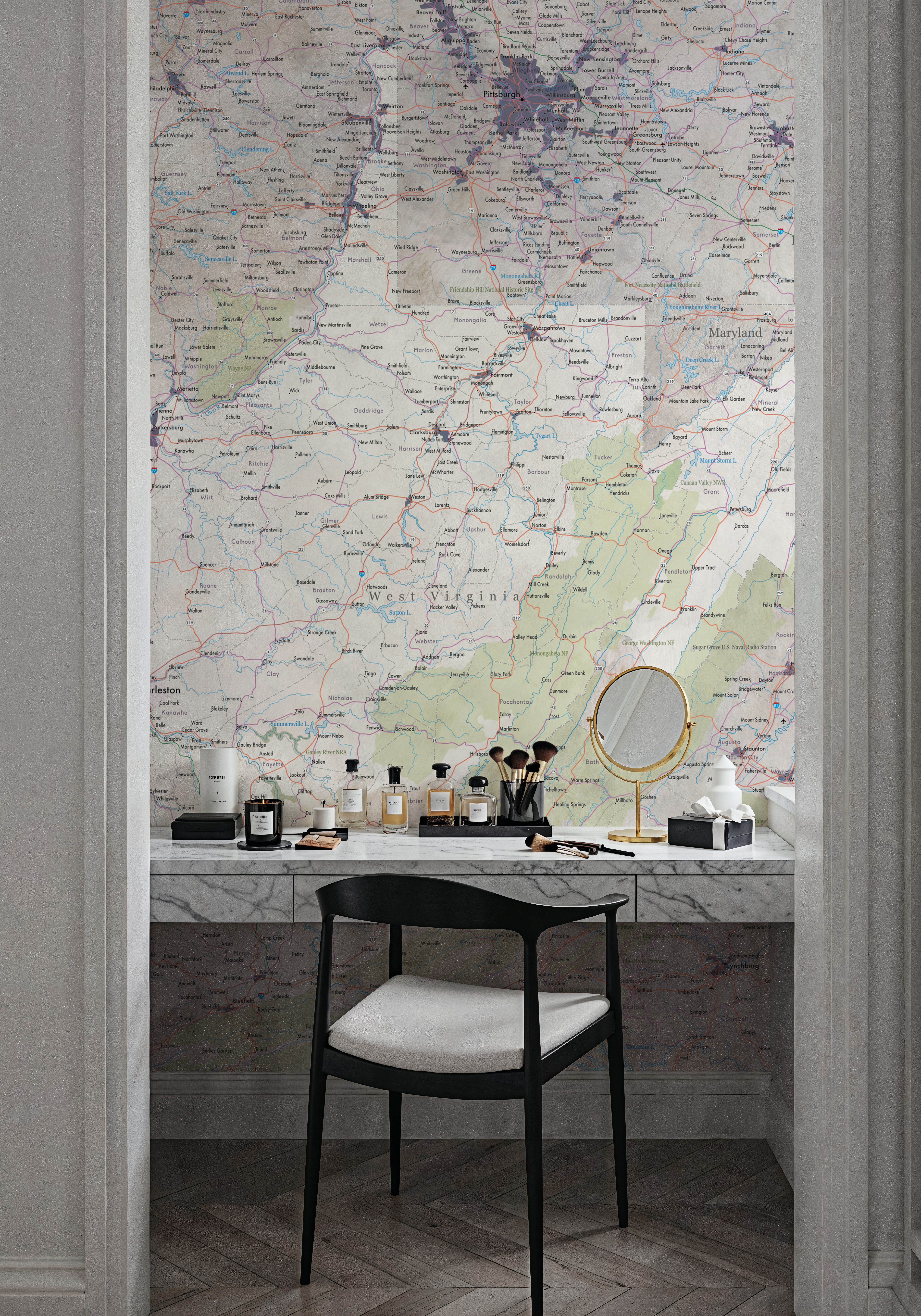 West Virginia Detailed Map