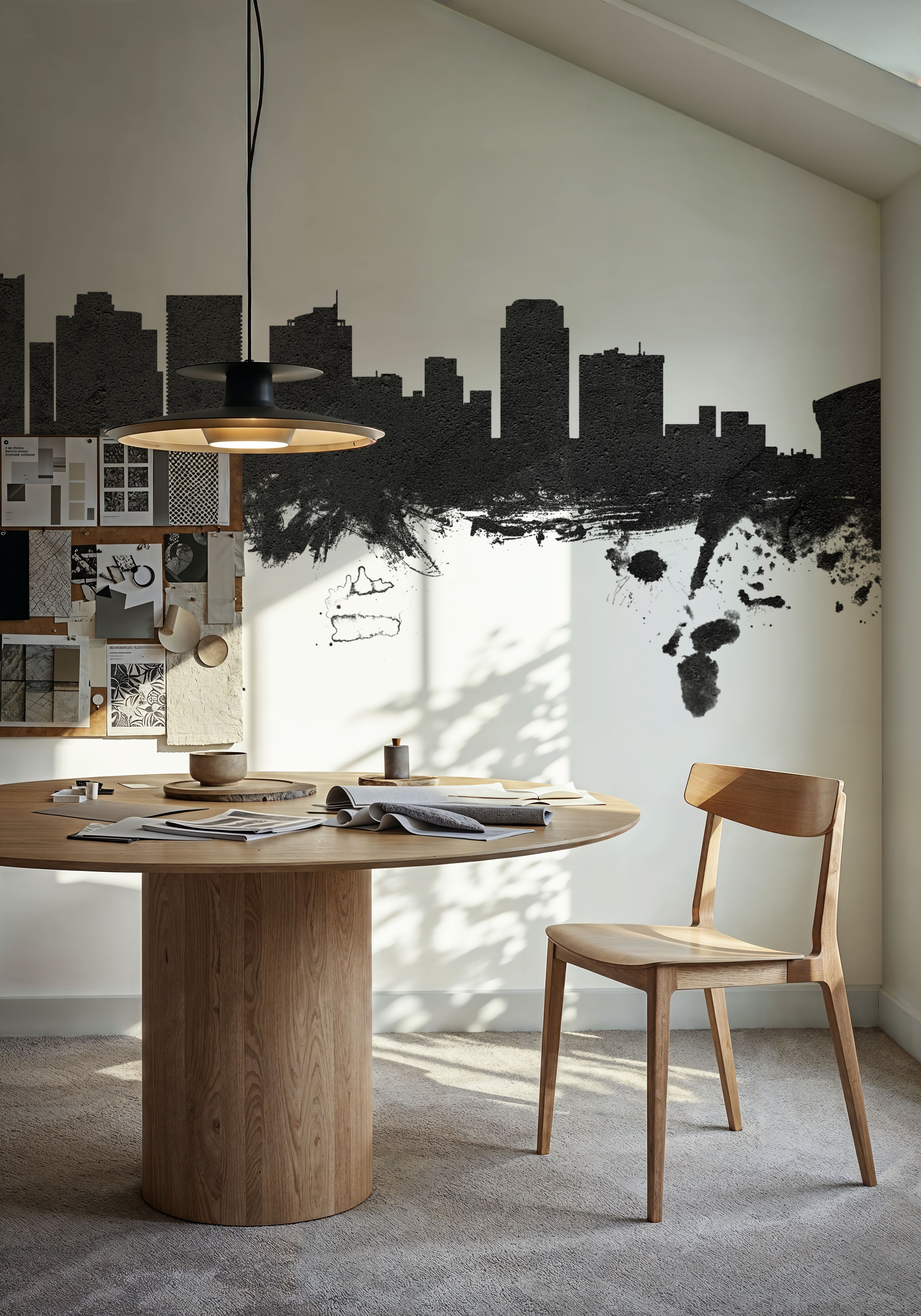 Phoenix Skyline Black & White